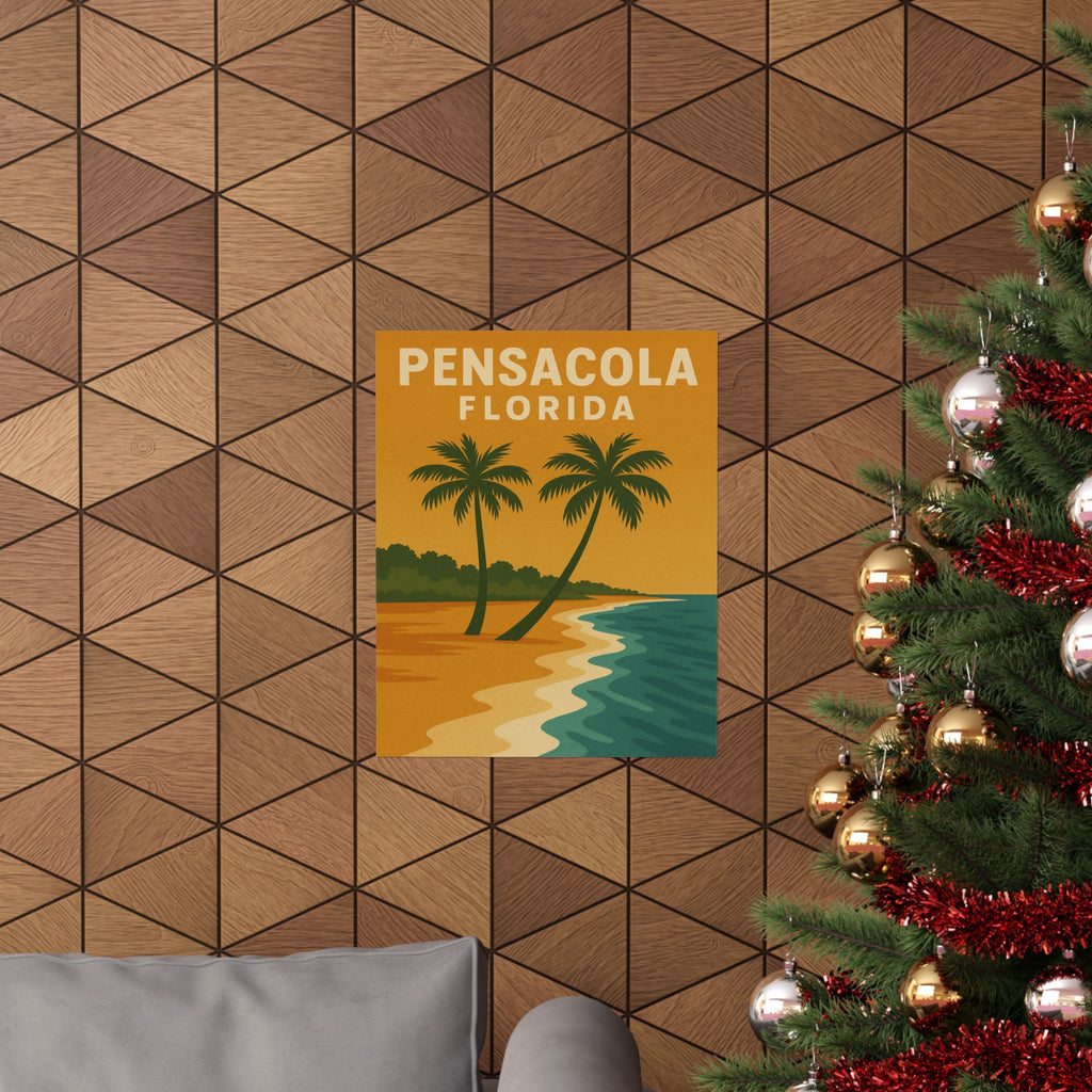 Cityscape Print - Pensacola Florida