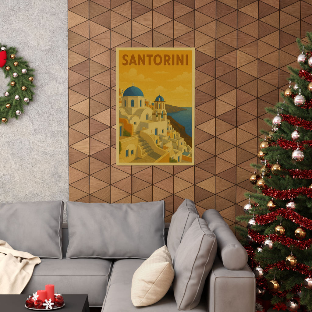 Cityscape Print - Santorini