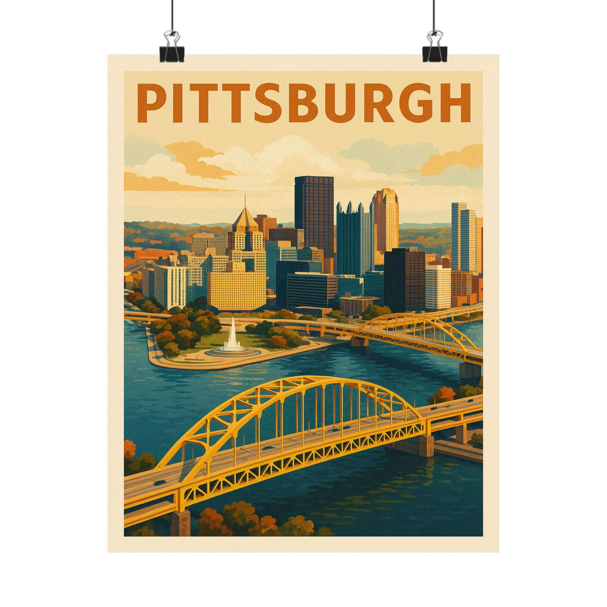 Cityscape Print - Pittsburgh