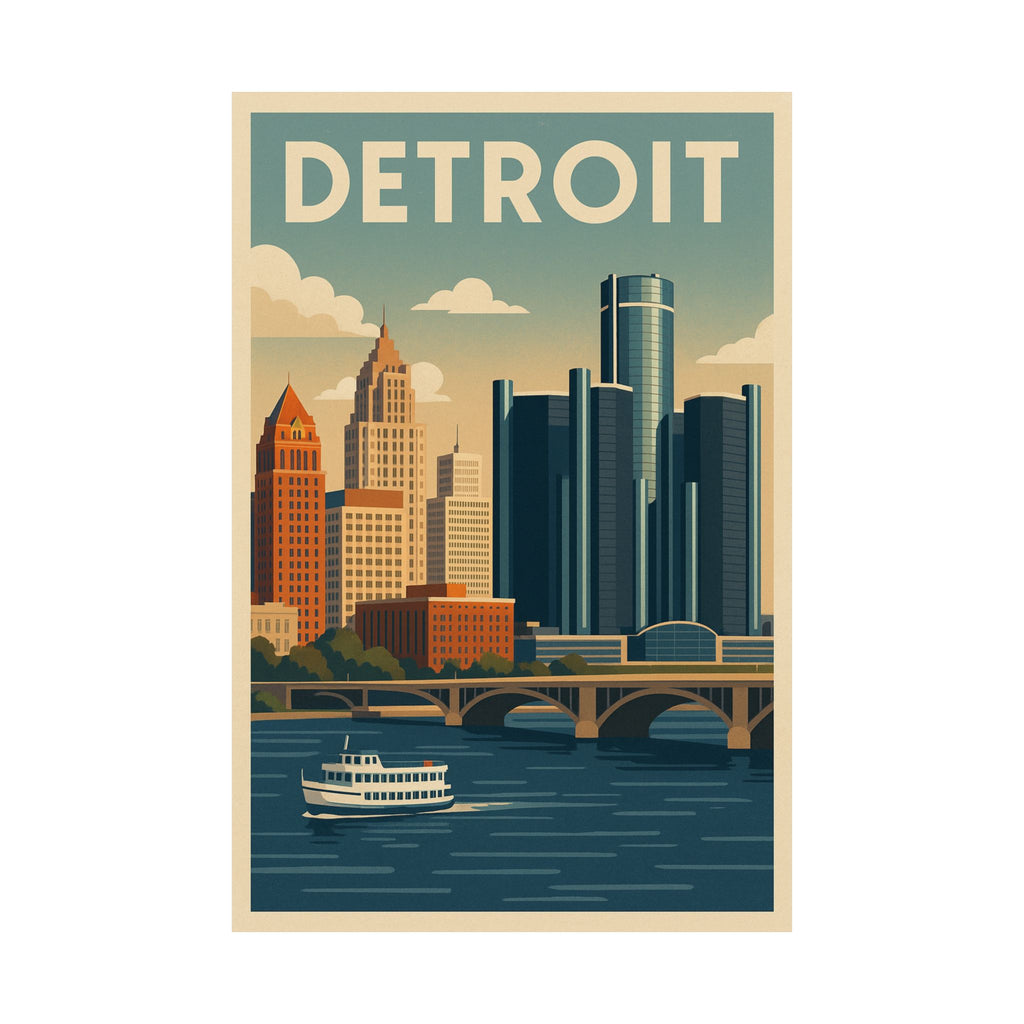 Cityscape Print - Detroit