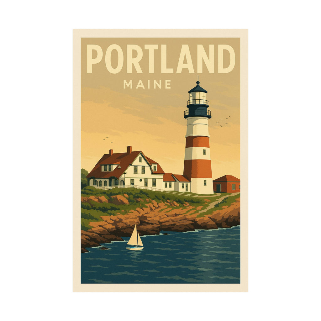 Cityscape Print - Portland Maine