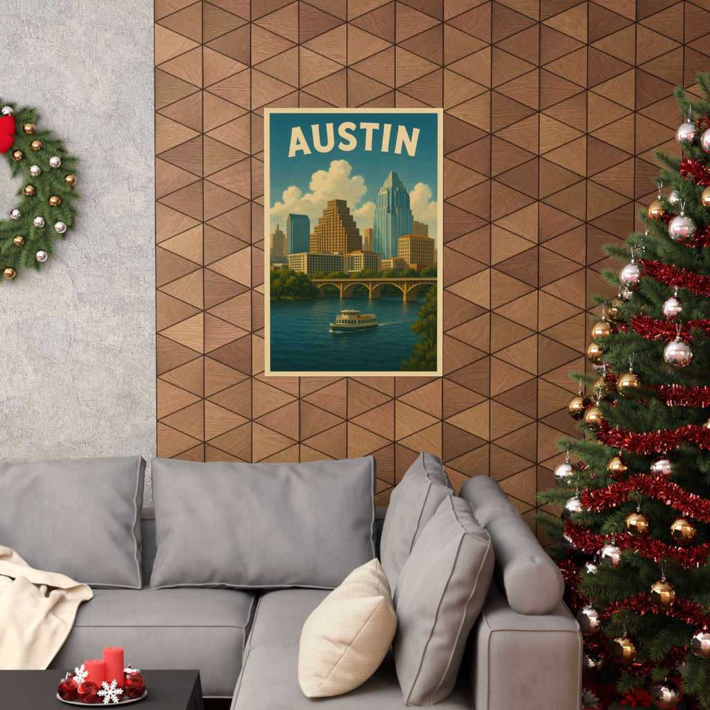 Cityscape Print - Austin Texas