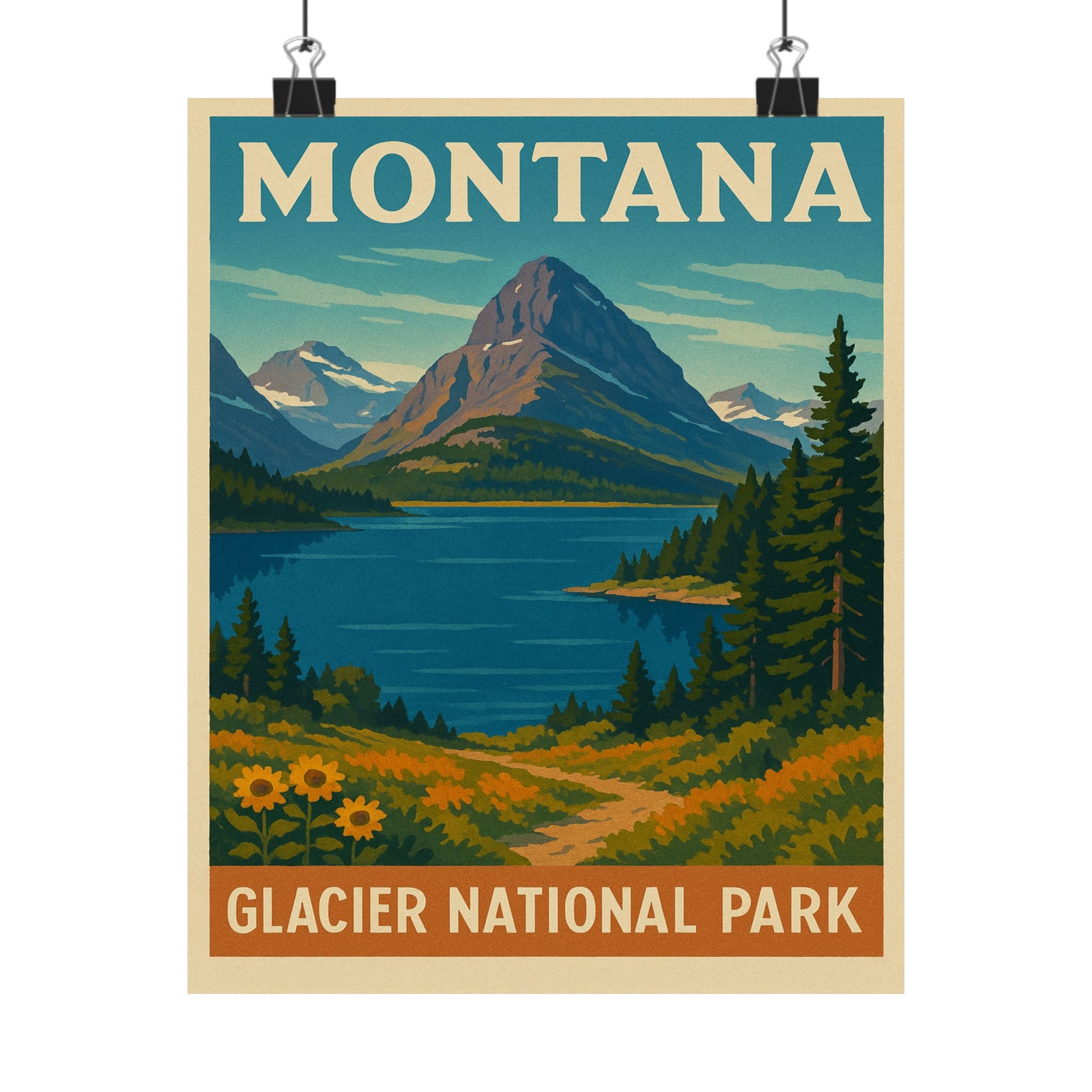 Vertical Print - Glacier National Park