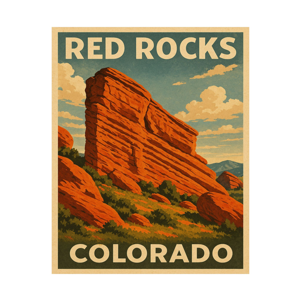 Cityscape Print - Red Rocks Colorado