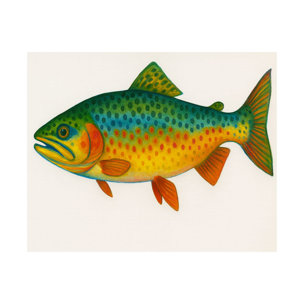 Wildlife Print - Colorful Trout