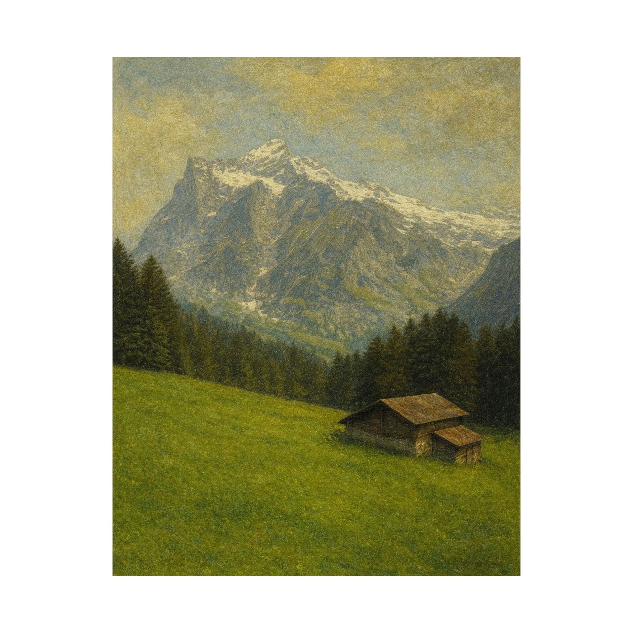 Nature Print - Swiss Mountainside