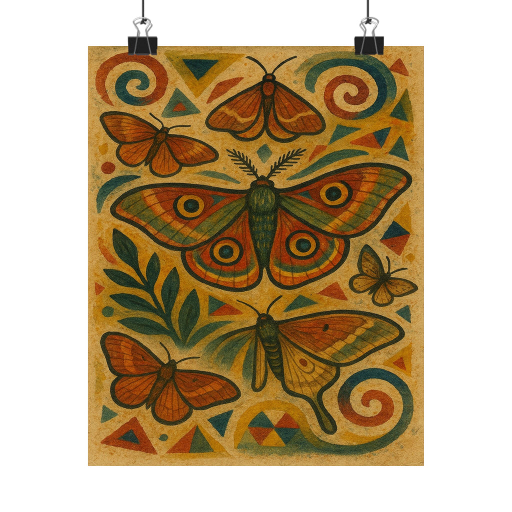 Abstract Print - Geometric Moth