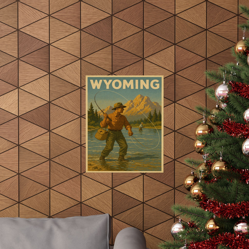 Cityscape Print - Wyoming Fisherman