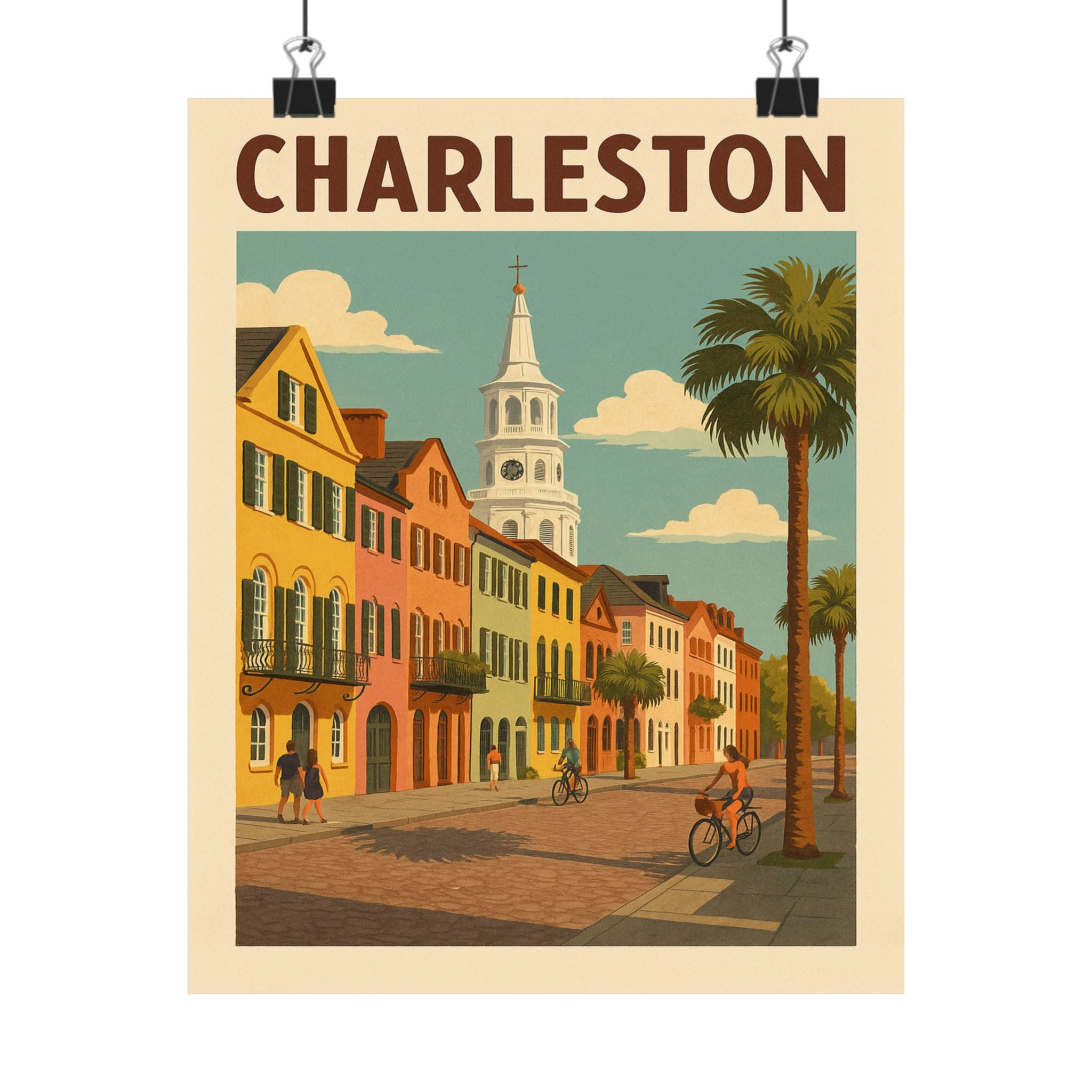 Cityscape Print - Charleston South Carolina