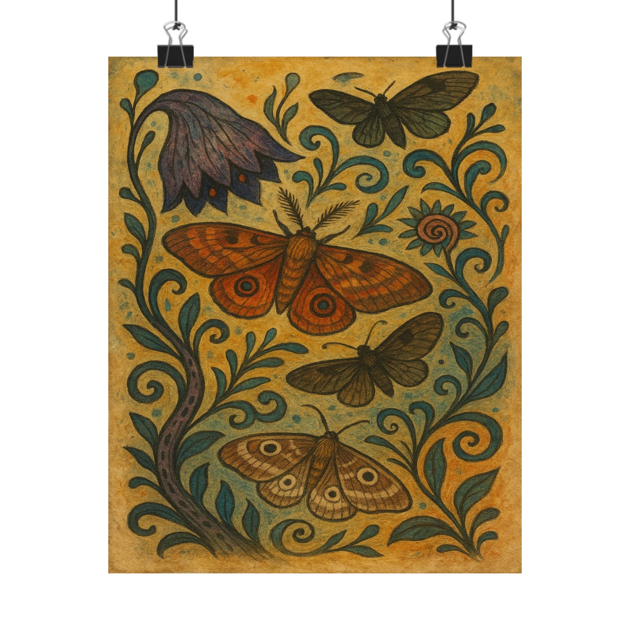 Abstract Print - Modern Moths