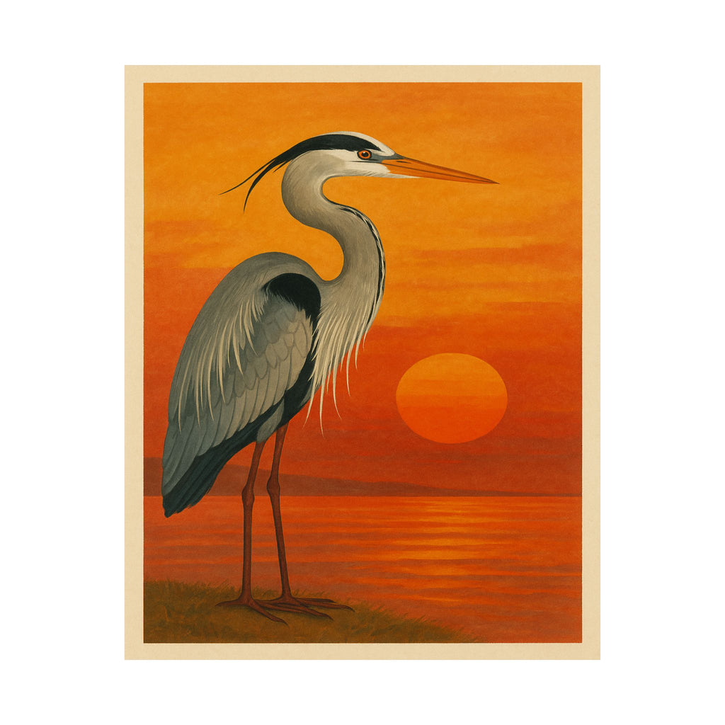 Wildlife Print - Serene Heron