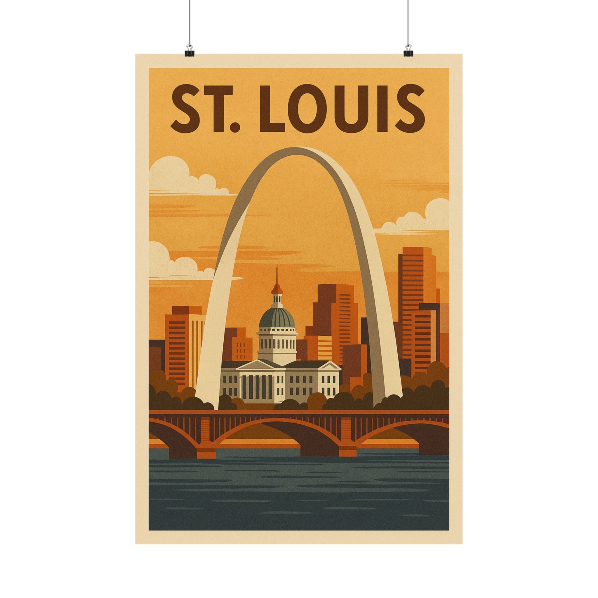 Cityscape Print - St. Louis