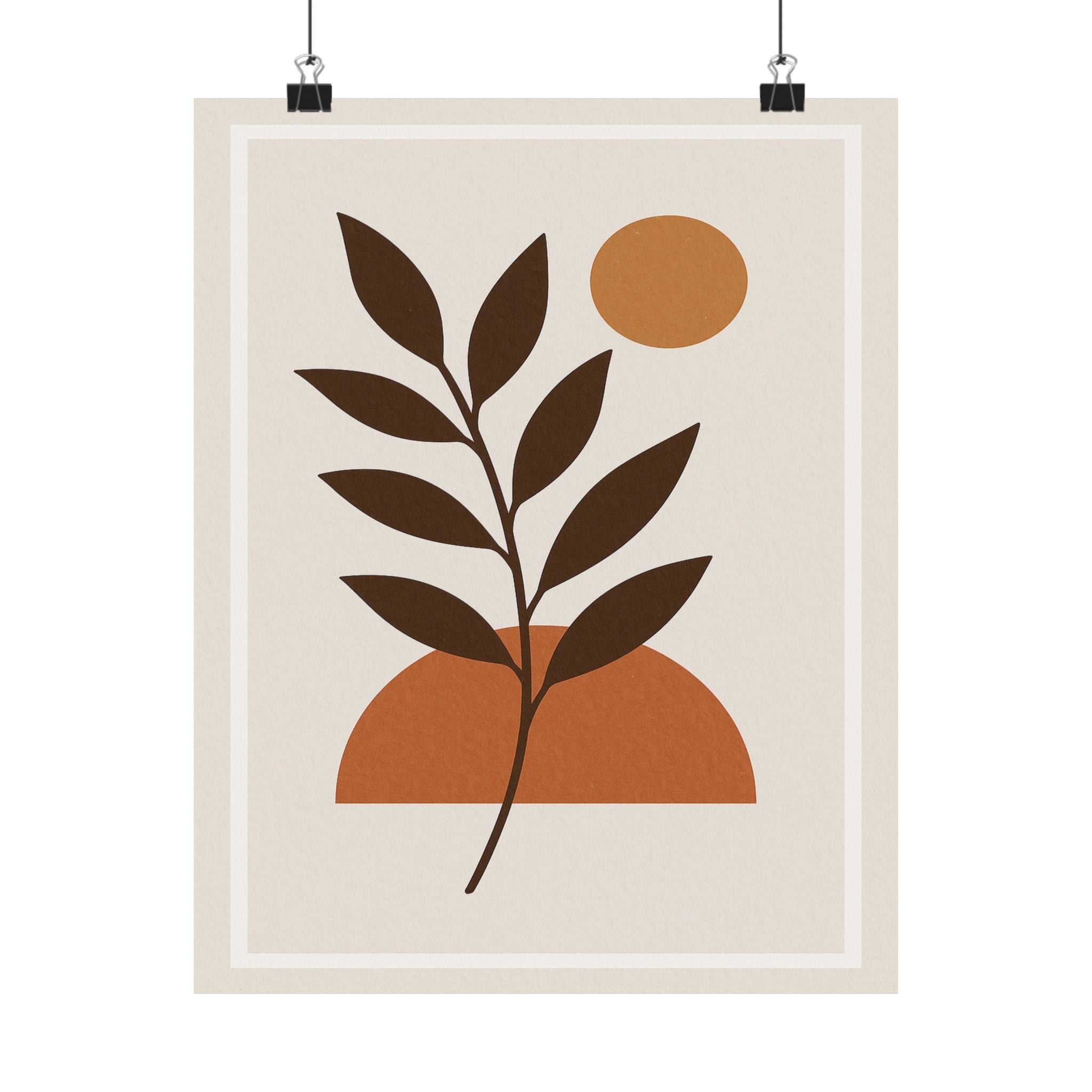 Abstract Print - Boho Leaf 1