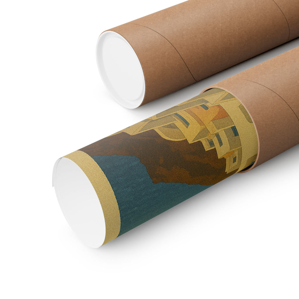 Cityscape Print - Santorini