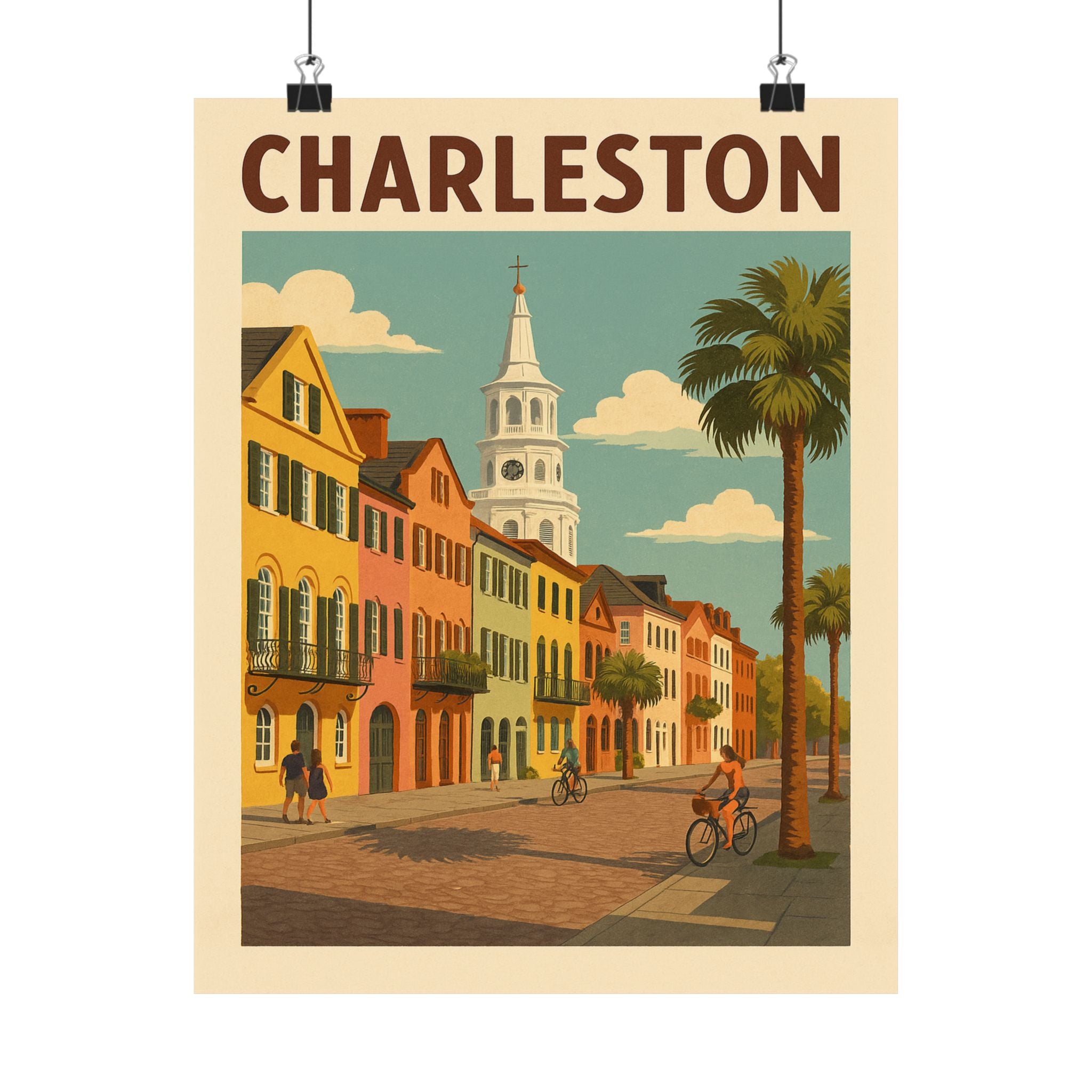 Cityscape Print - Charleston South Carolina