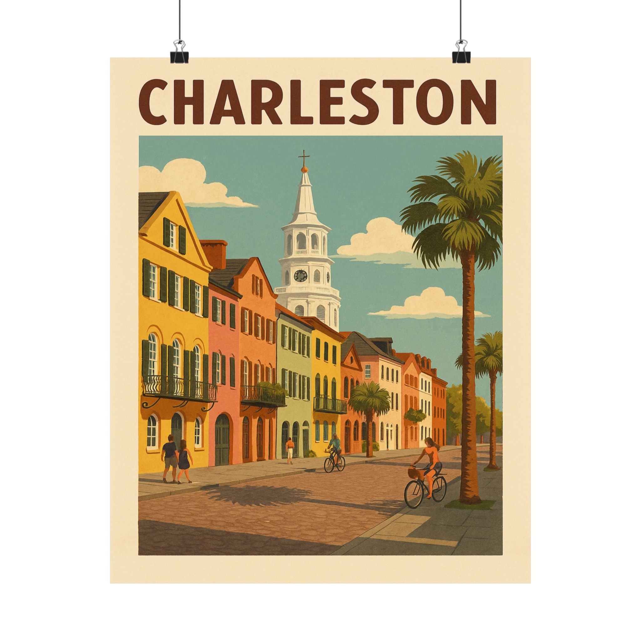 Cityscape Print - Charleston South Carolina