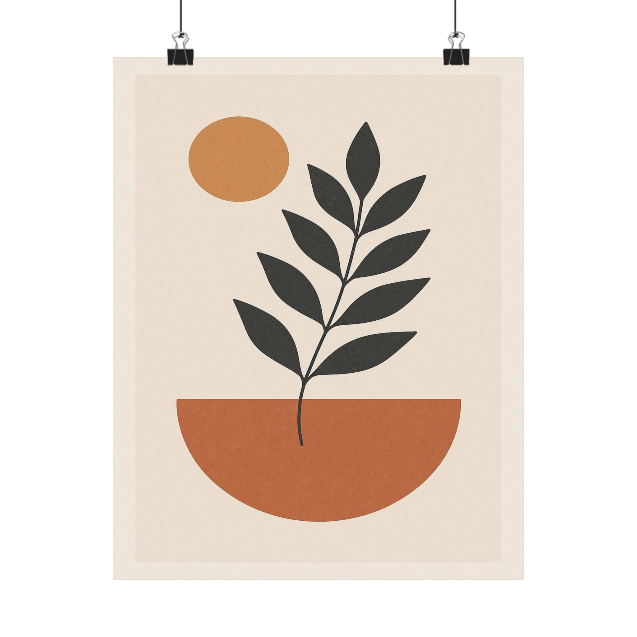 Abstract Print - Boho Leaf 3