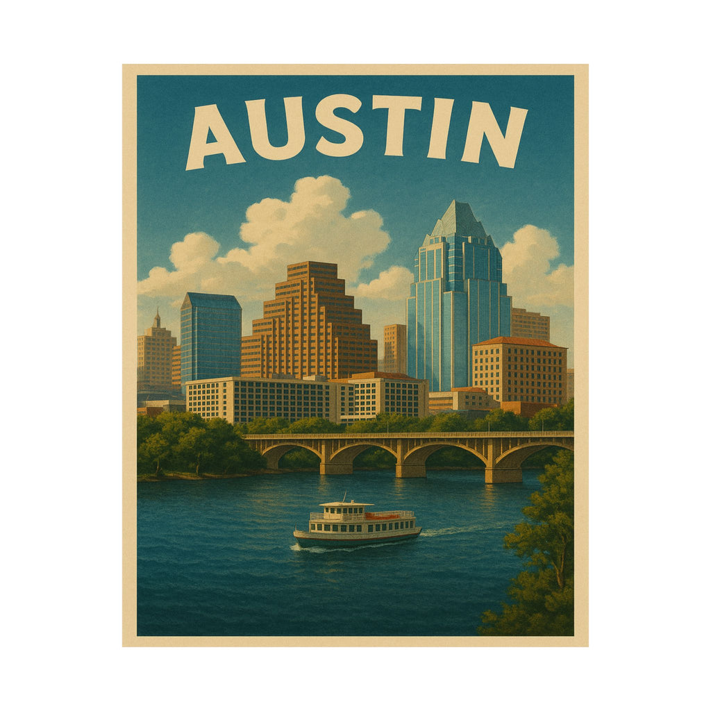 Cityscape Print - Austin Texas
