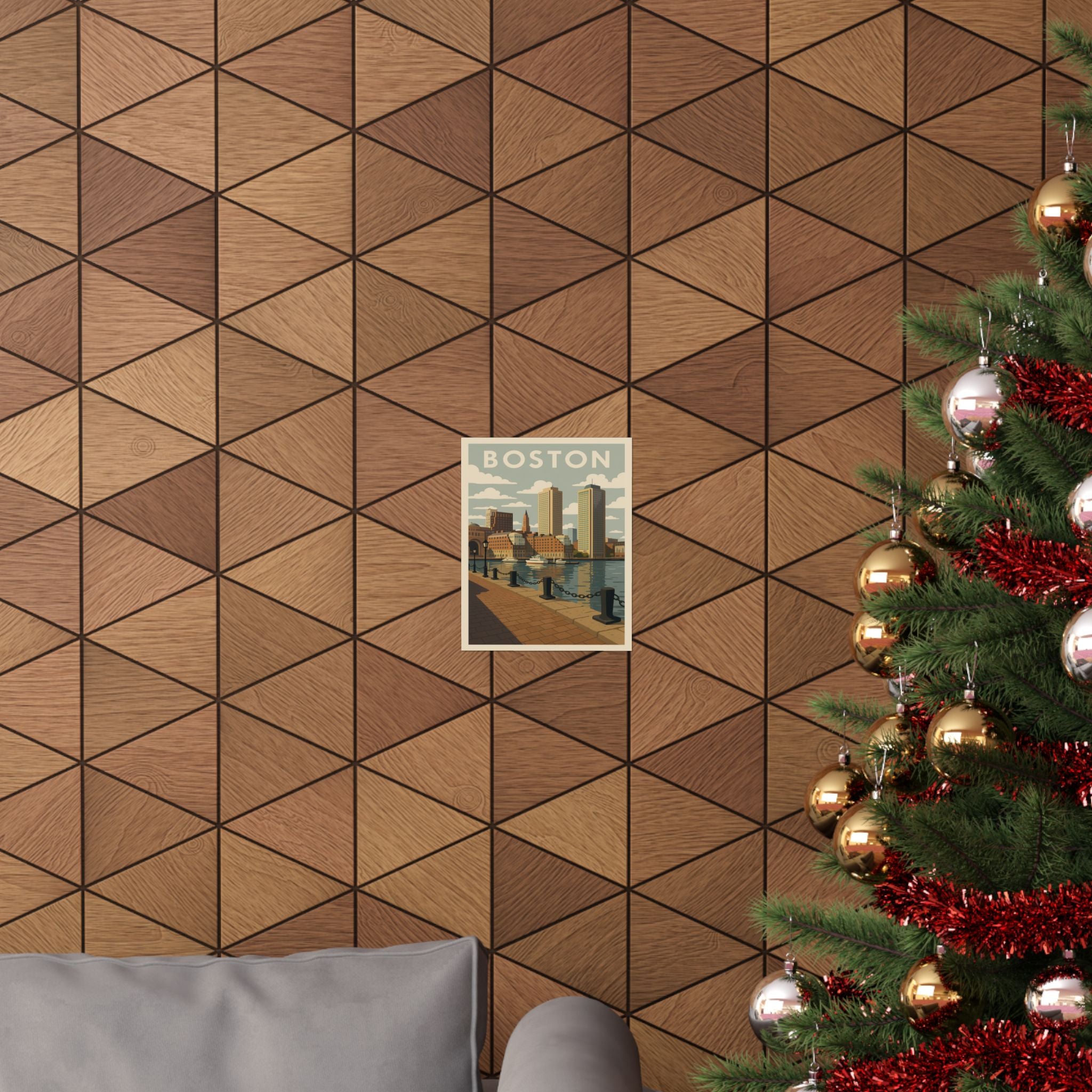 Cityscape Print - Boston Harbor