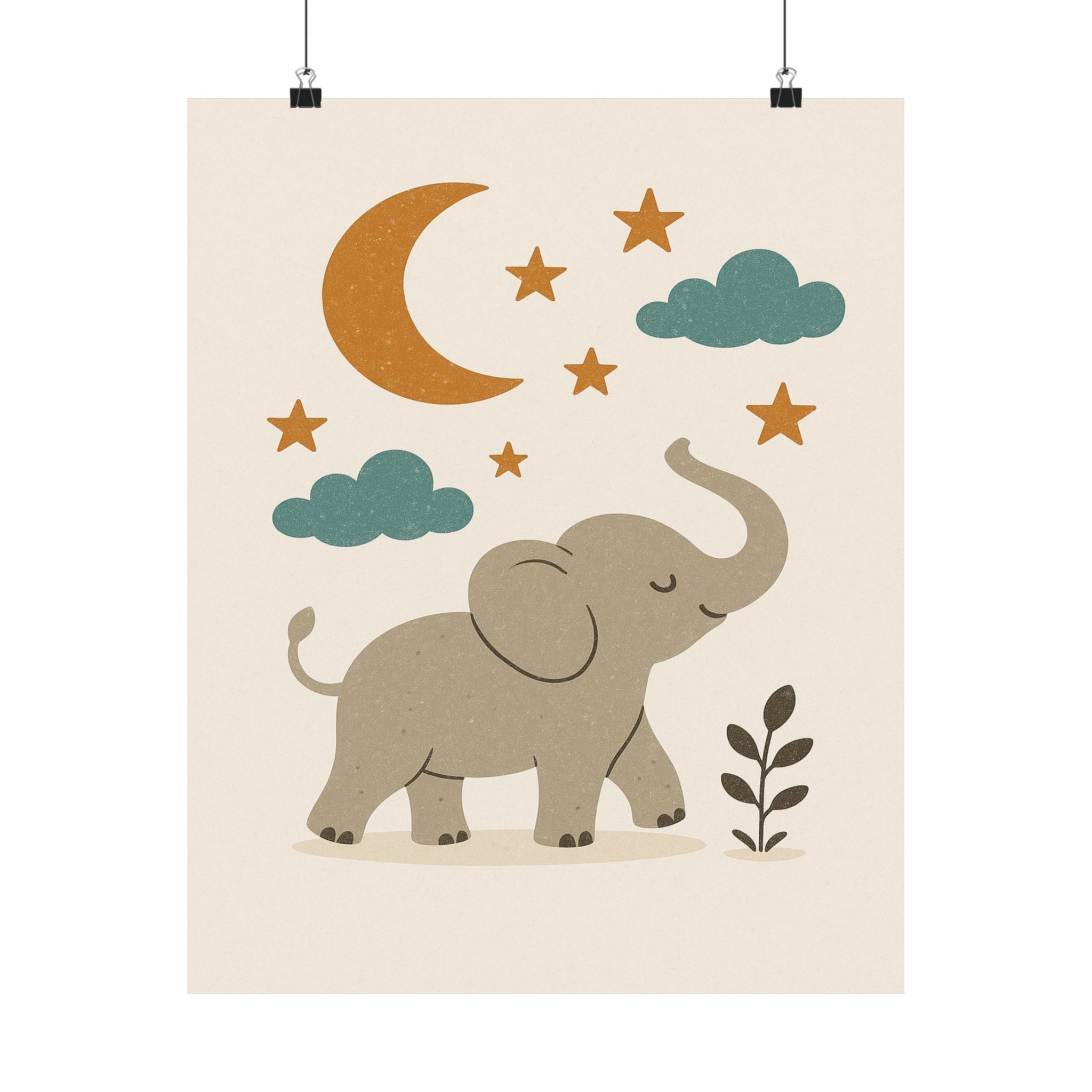 Children's Print - Playful Elephant