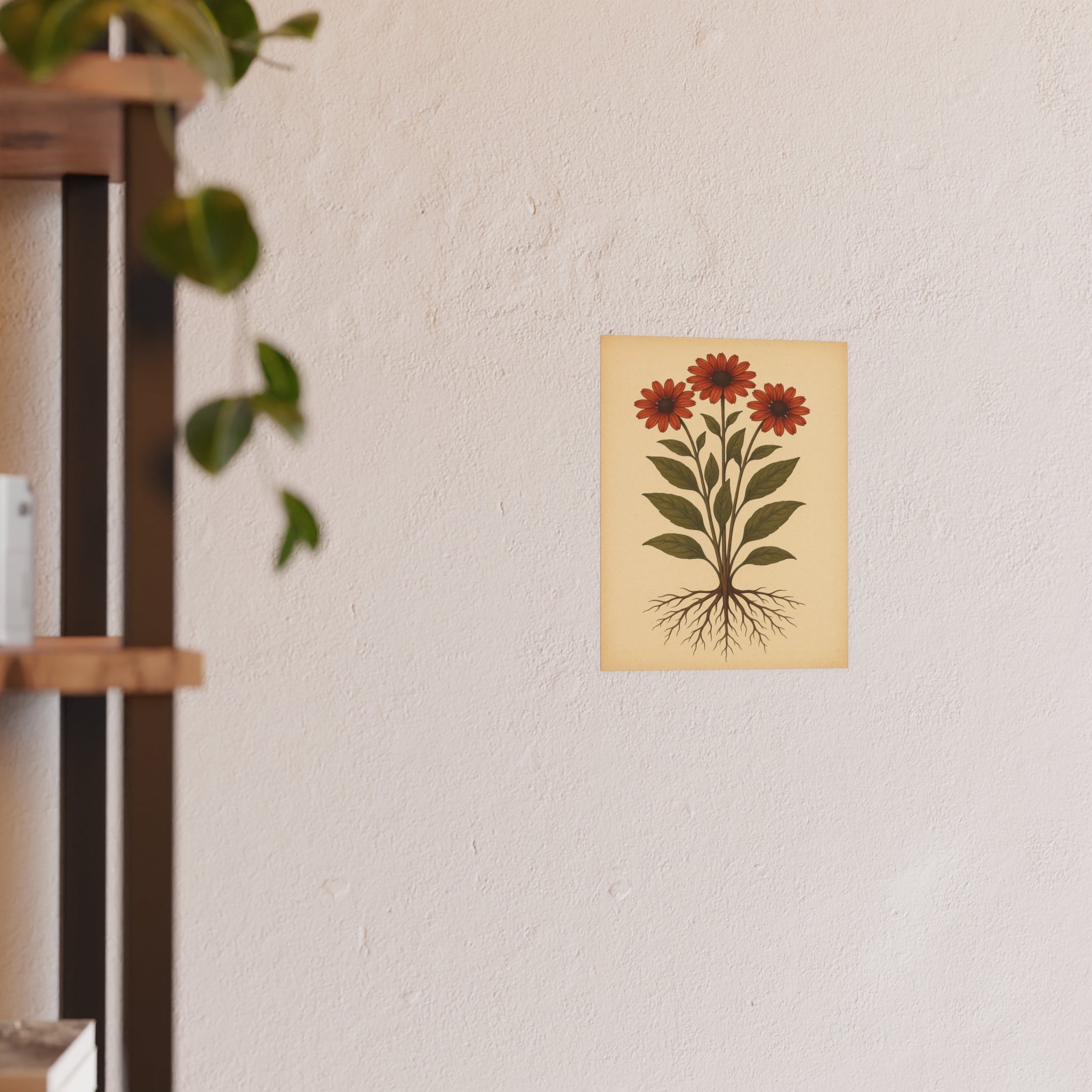 Nature Print - Rooted Flowers