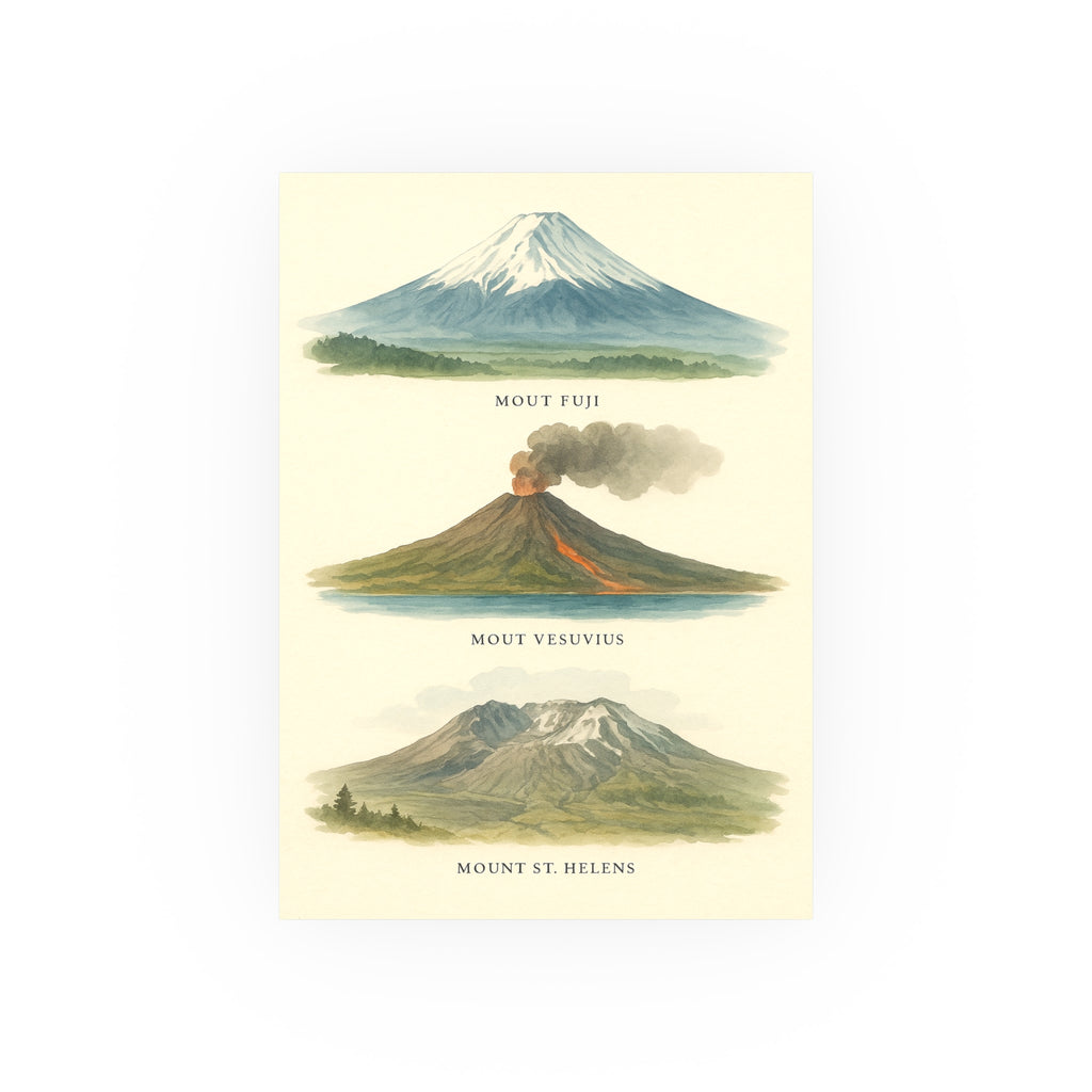 Nature Print - Volcanoes