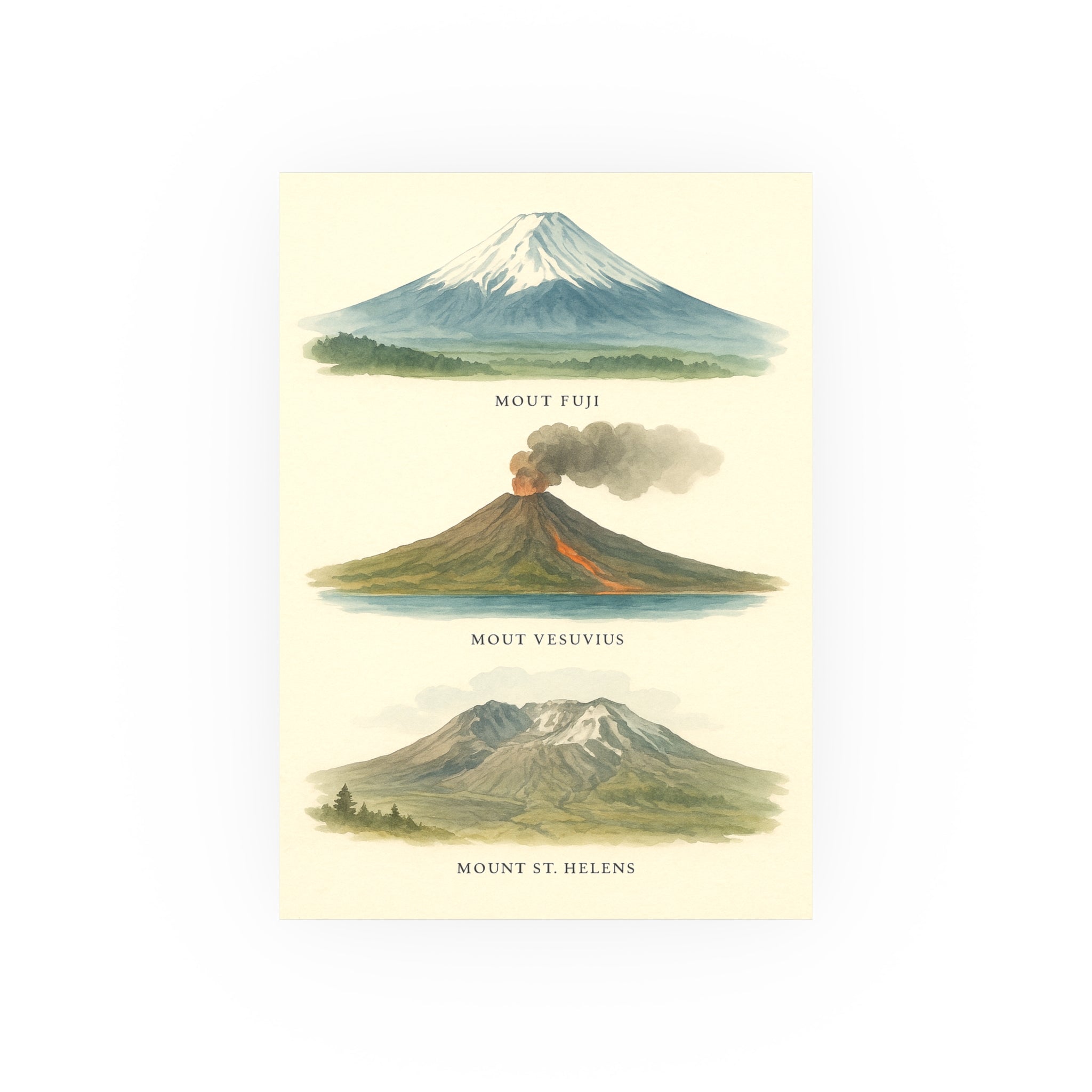 Nature Print - Volcanoes