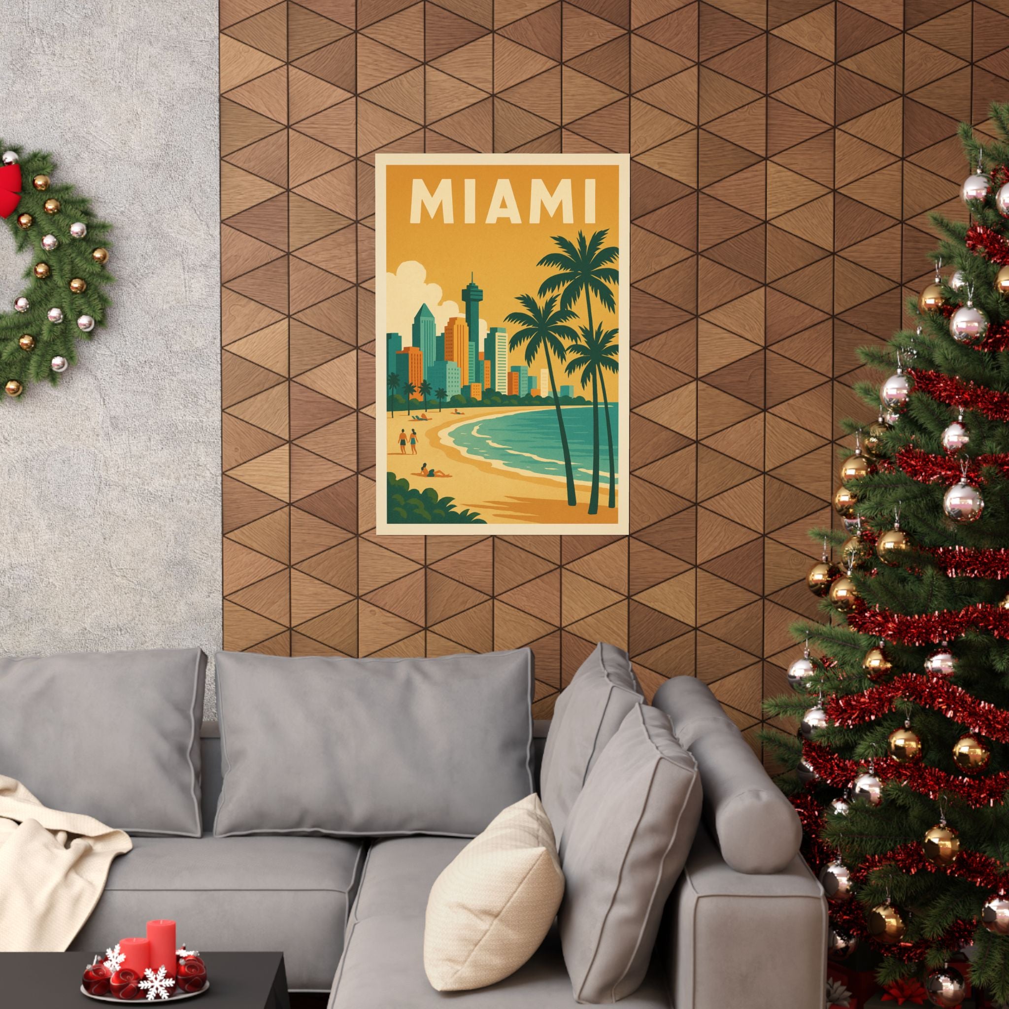 Cityscape Print - Miami Florida