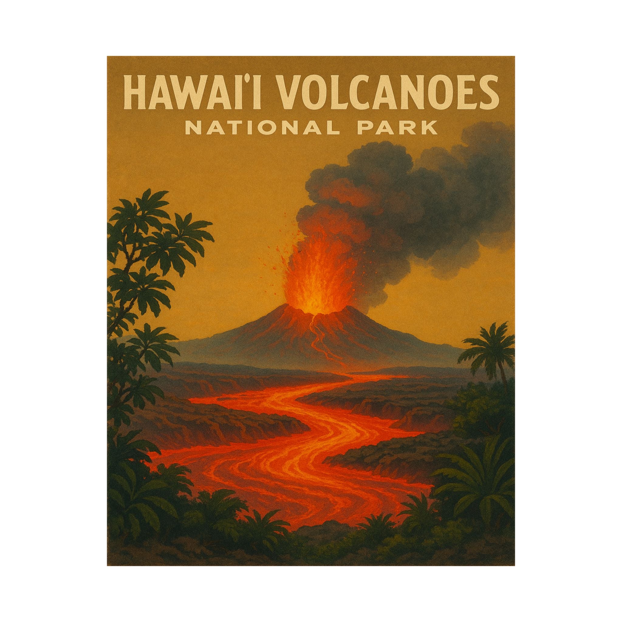 Vertical Print - Hawaii Volcanoes National Park