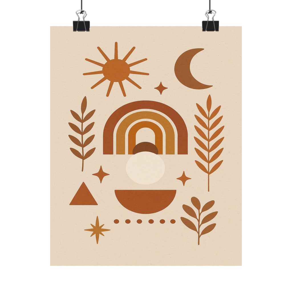 Abstract Print - Boho Shapes