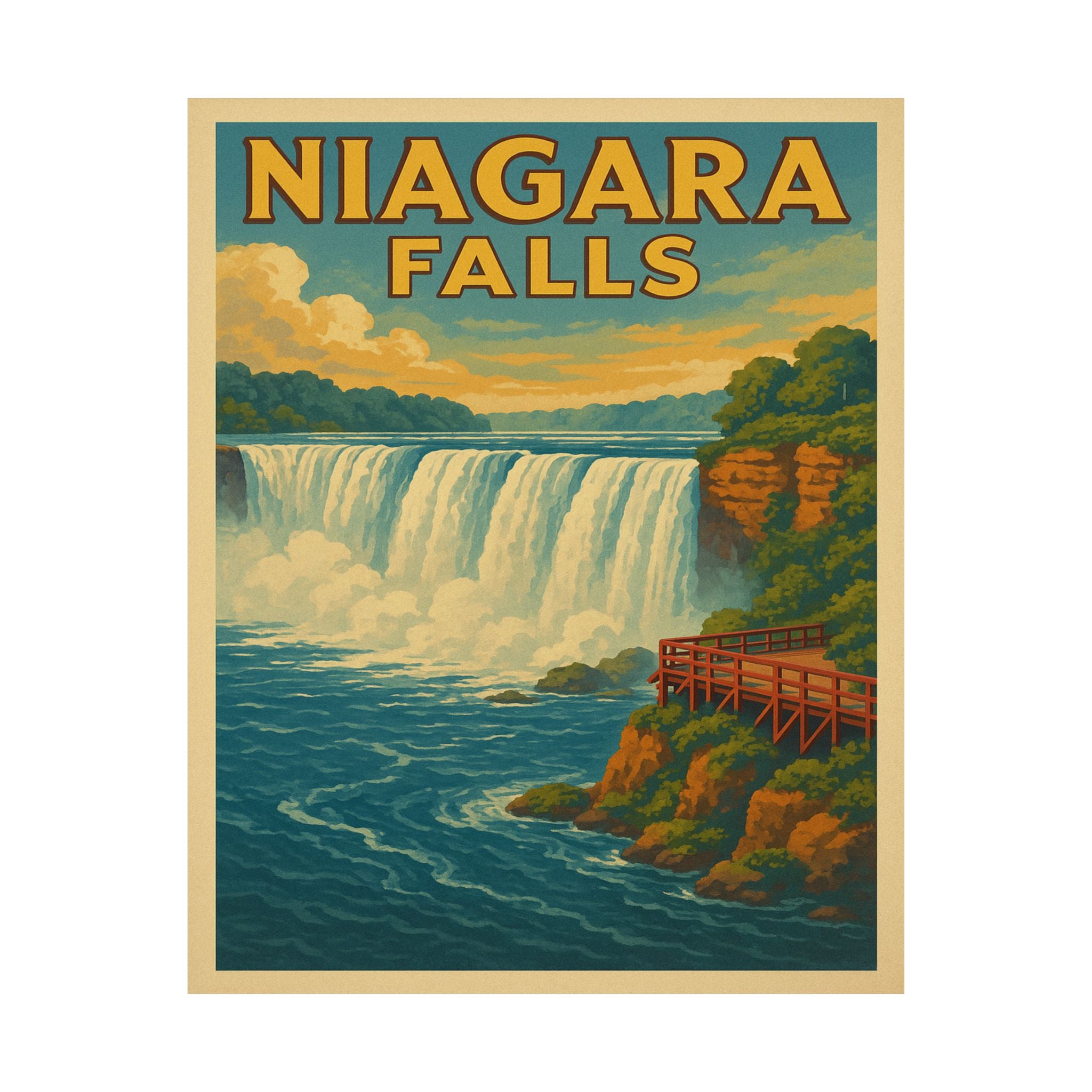 Cityscape Print - Niagara Falls