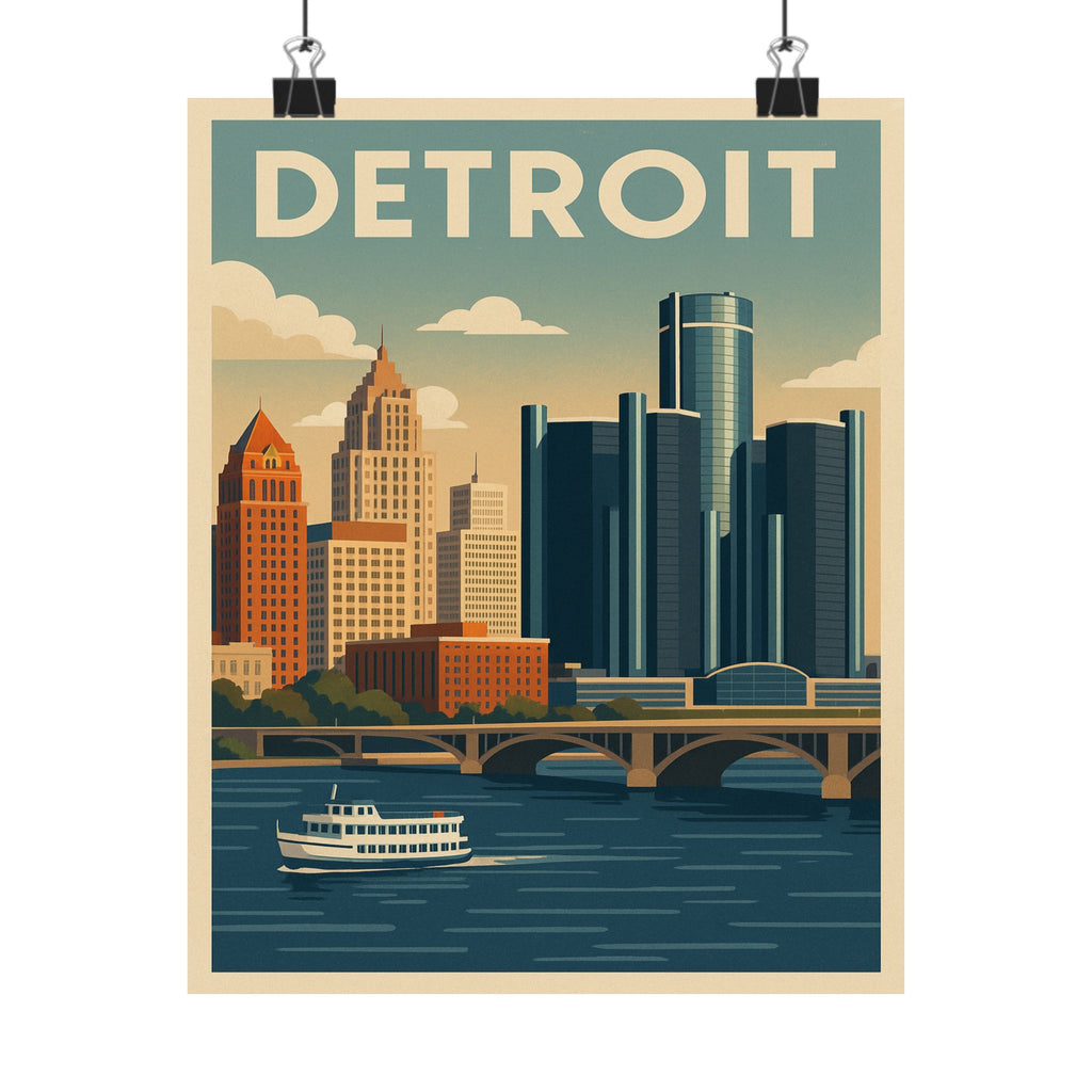 Cityscape Print - Detroit