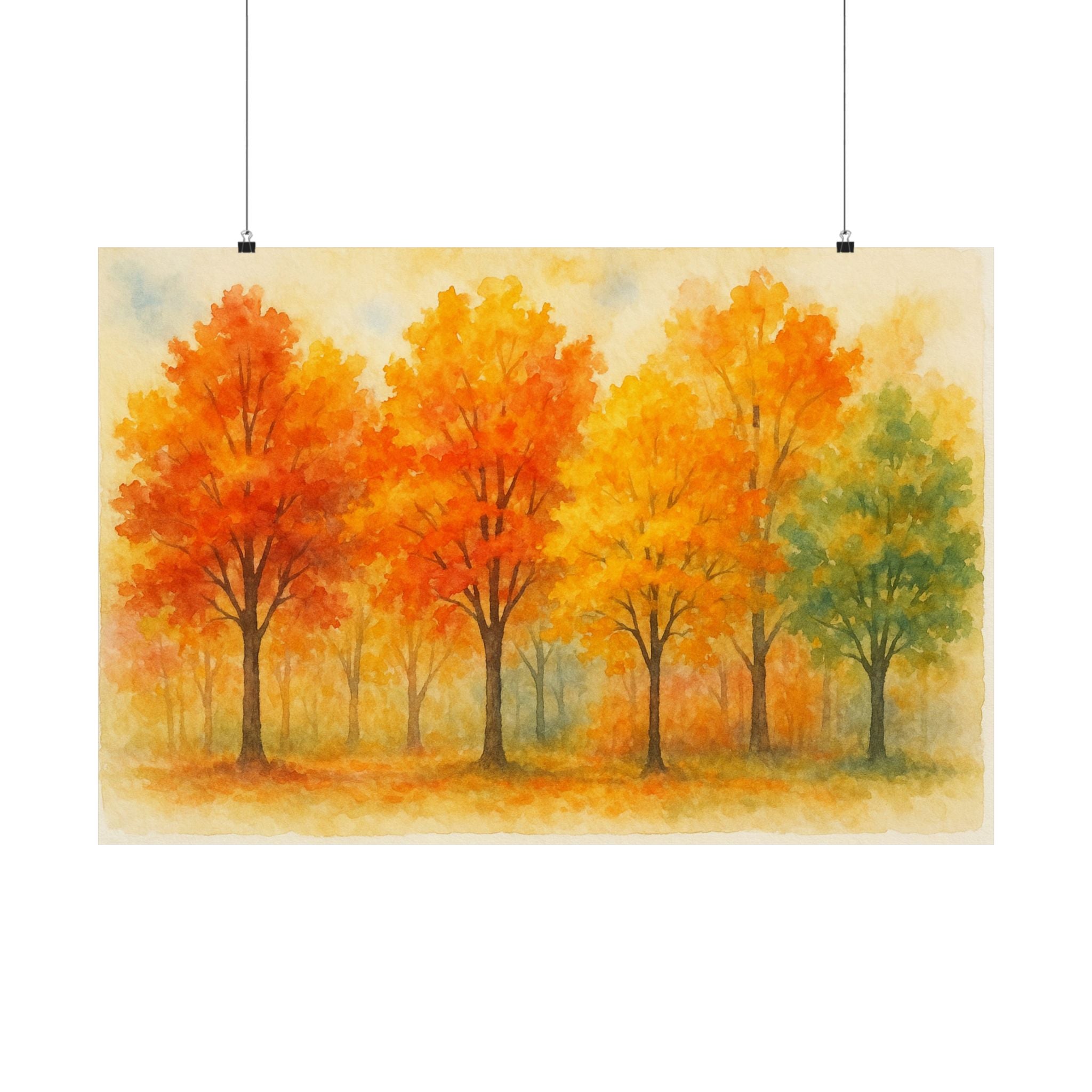 Nature Print - Fall Trees