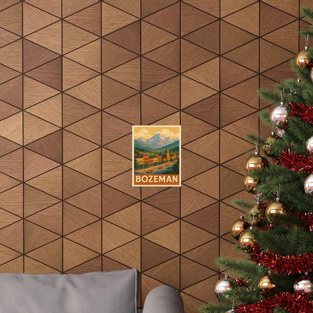 Cityscape Print - Bozeman Montana