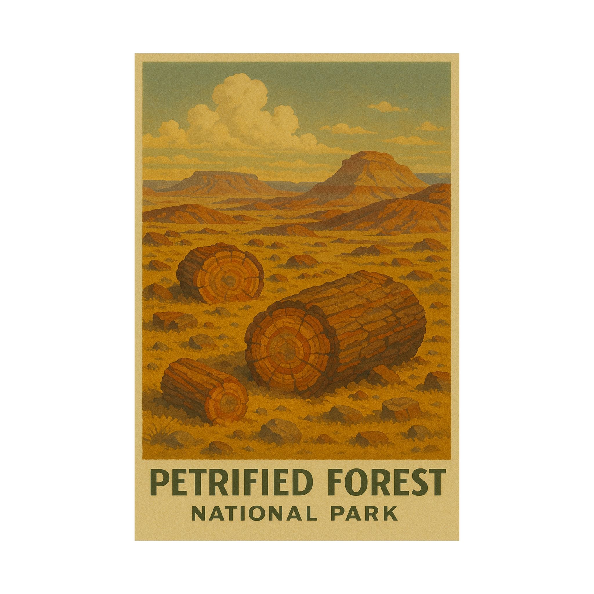 Vertical Print - Petrified Forest National Park