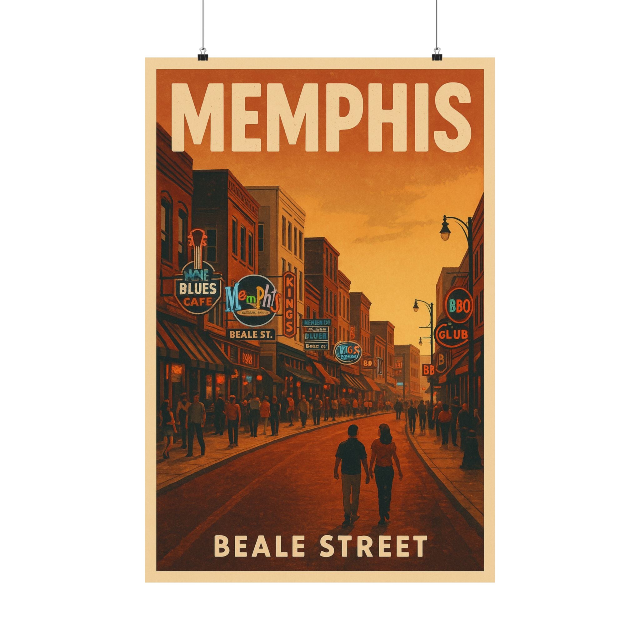Cityscape Print - Memphis Beale