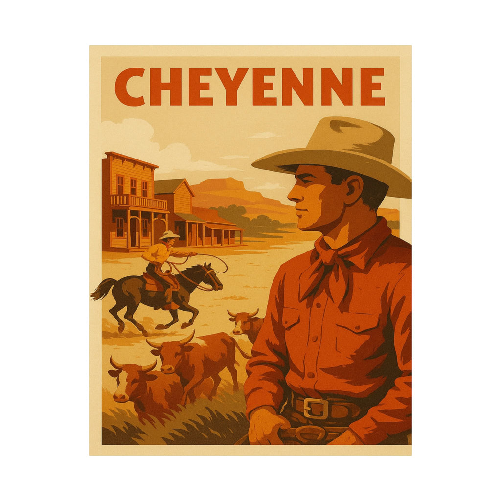 Cityscape Print - Cheyenne