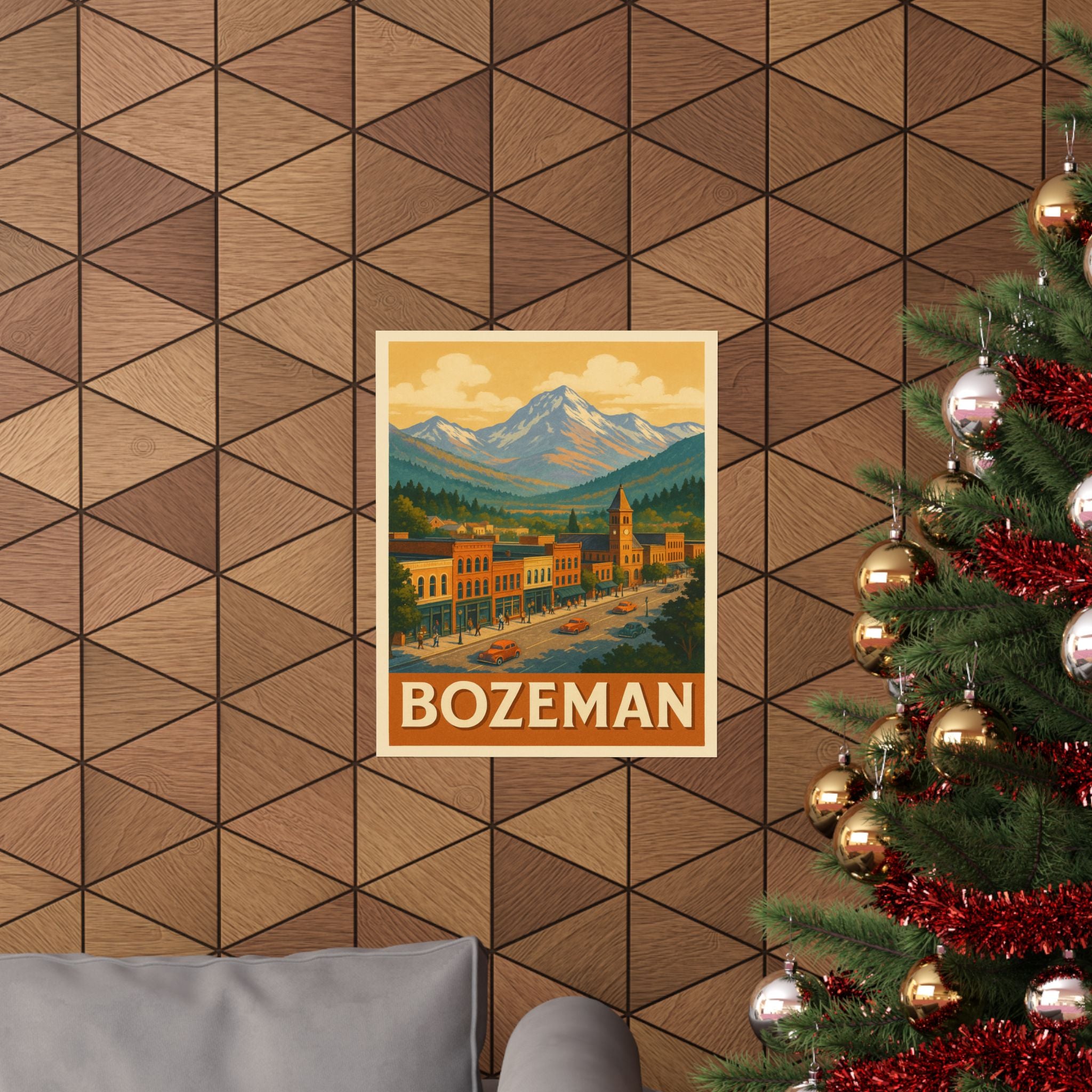 Cityscape Print - Bozeman Montana