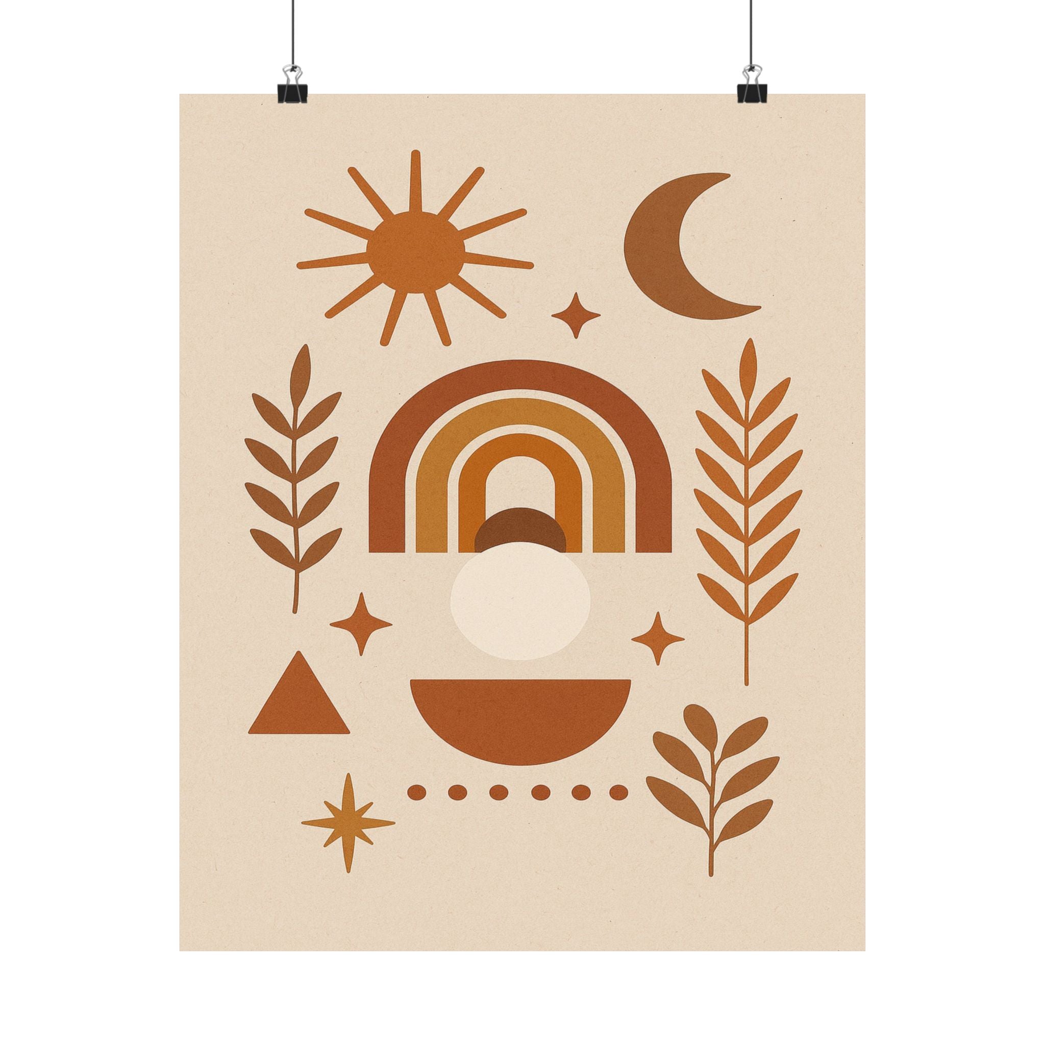 Abstract Print - Boho Shapes