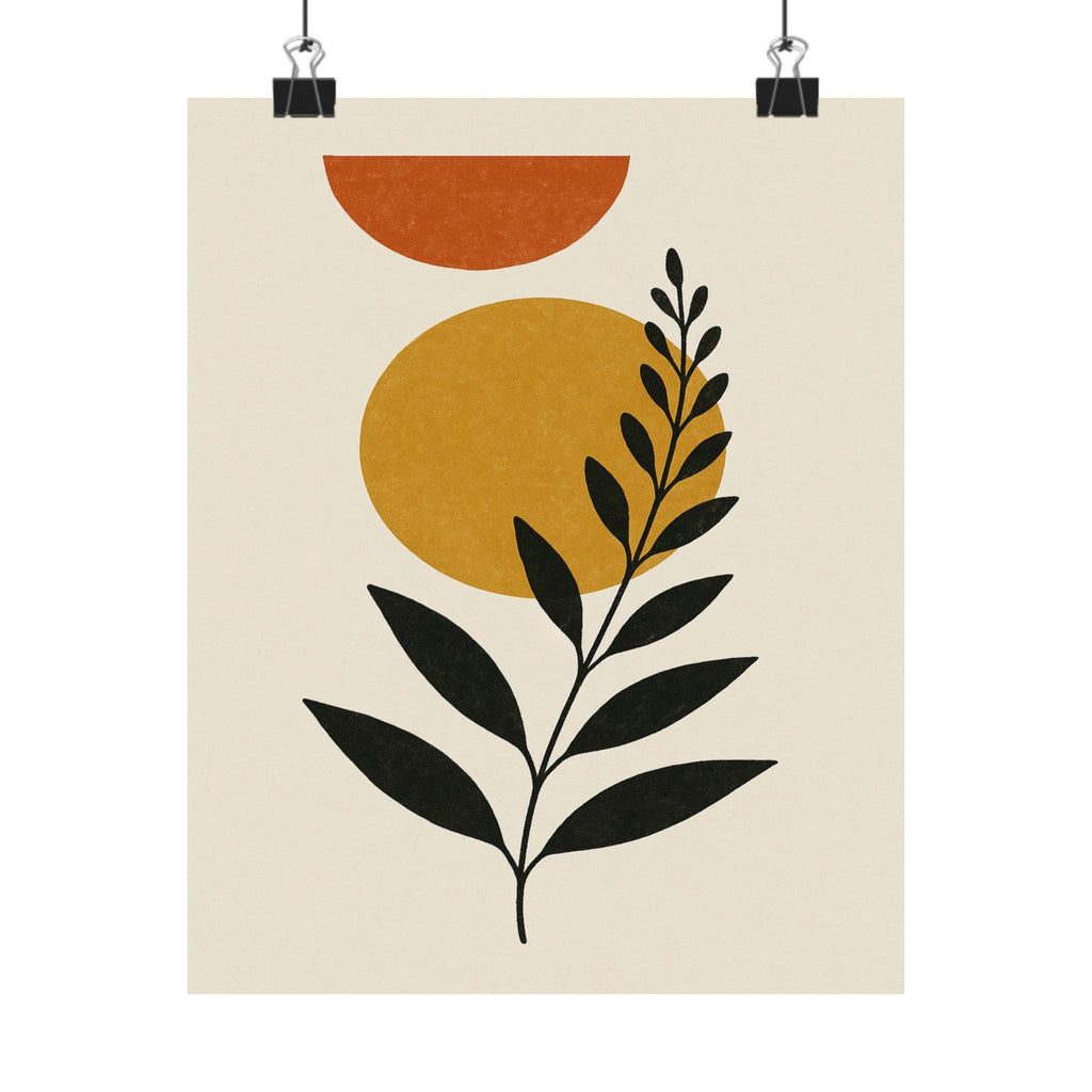 Abstract Print - Boho Leaf 2