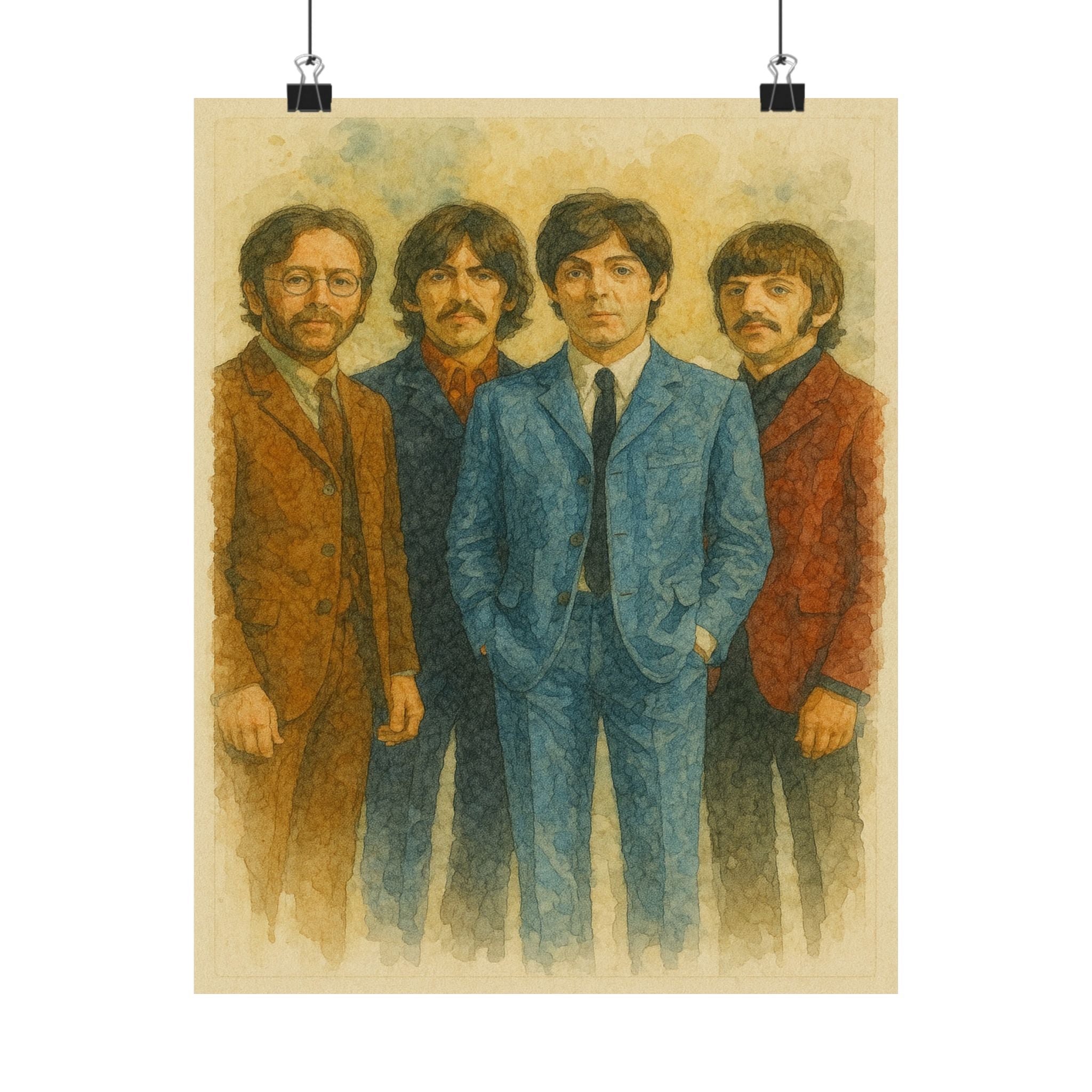 Famous Prints - Beatles Watercolor