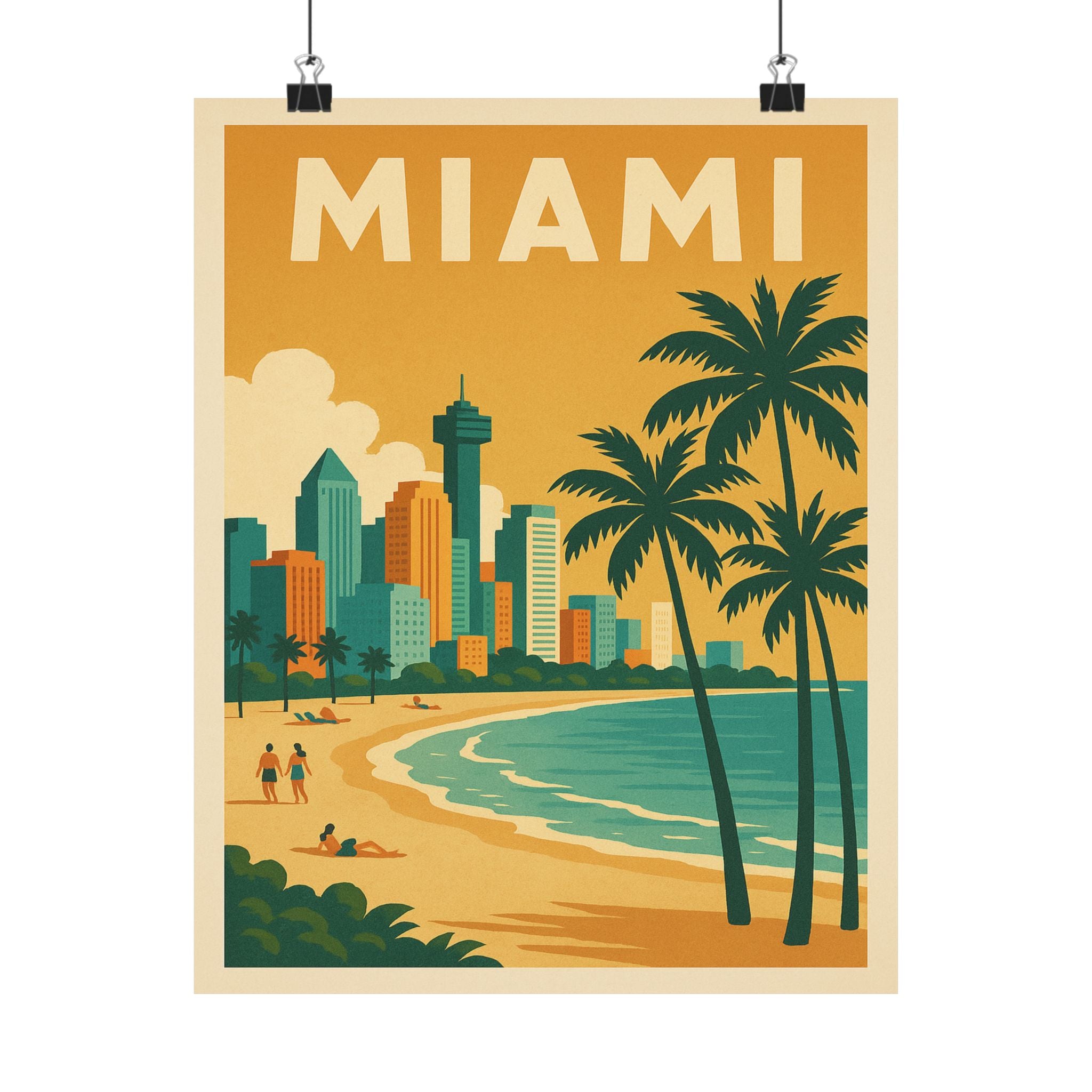 Cityscape Print - Miami Florida