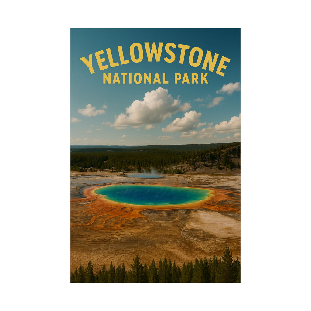 Vertical Print - Yellowstone National Park - Prismatic Lake