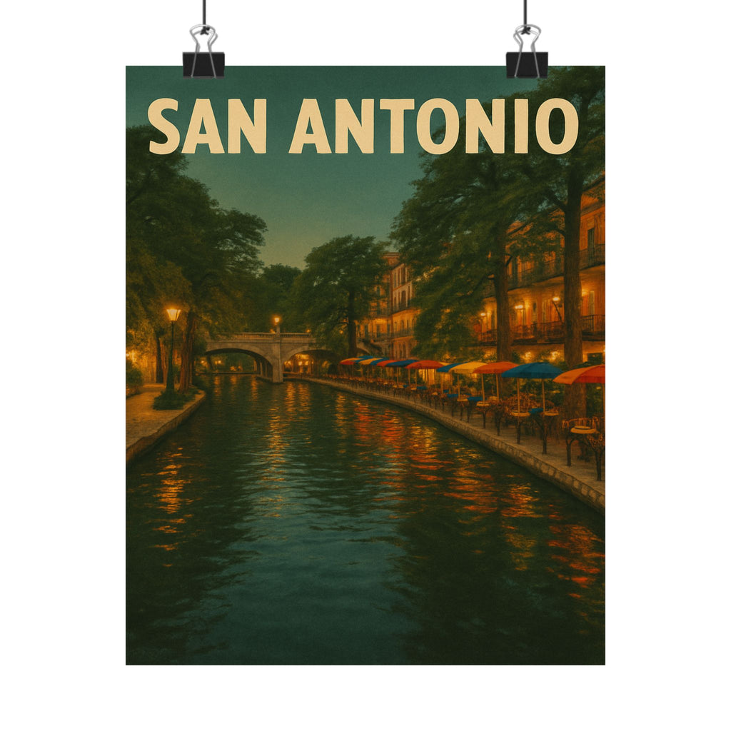 Cityscape Print - San Antonio Riverwalk