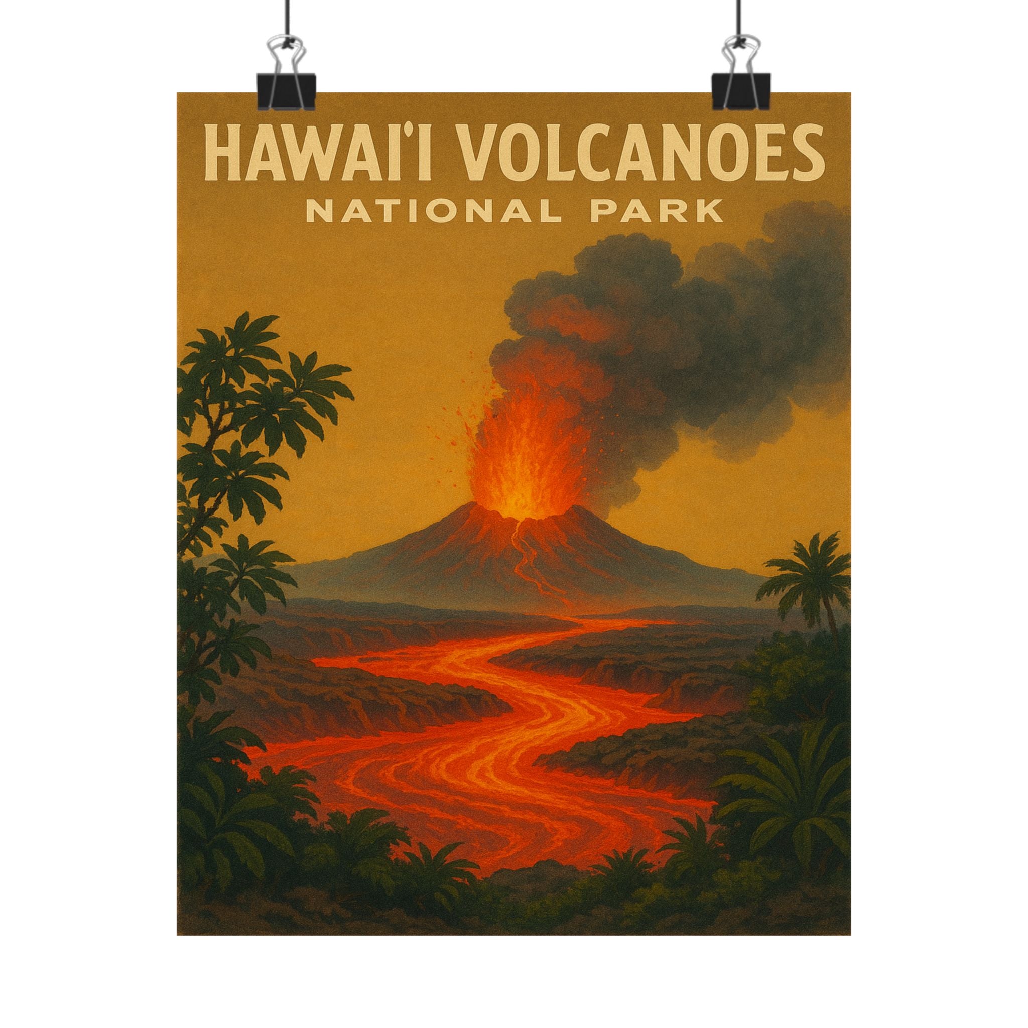 Vertical Print - Hawaii Volcanoes National Park