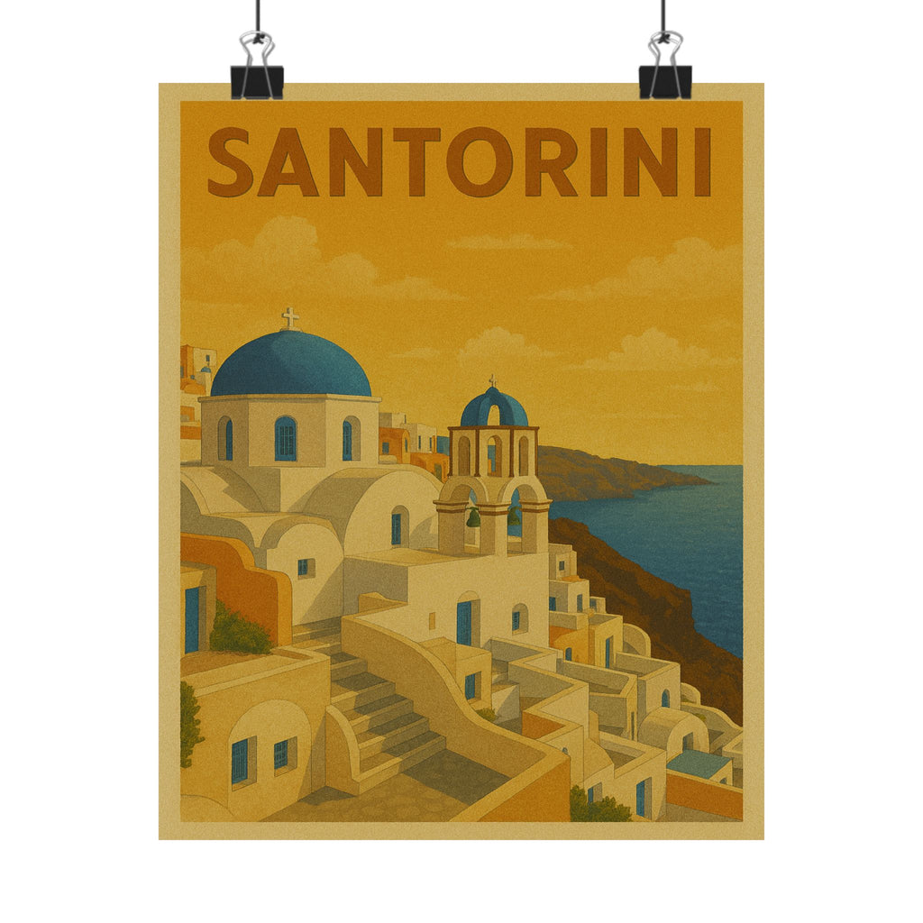 Cityscape Print - Santorini