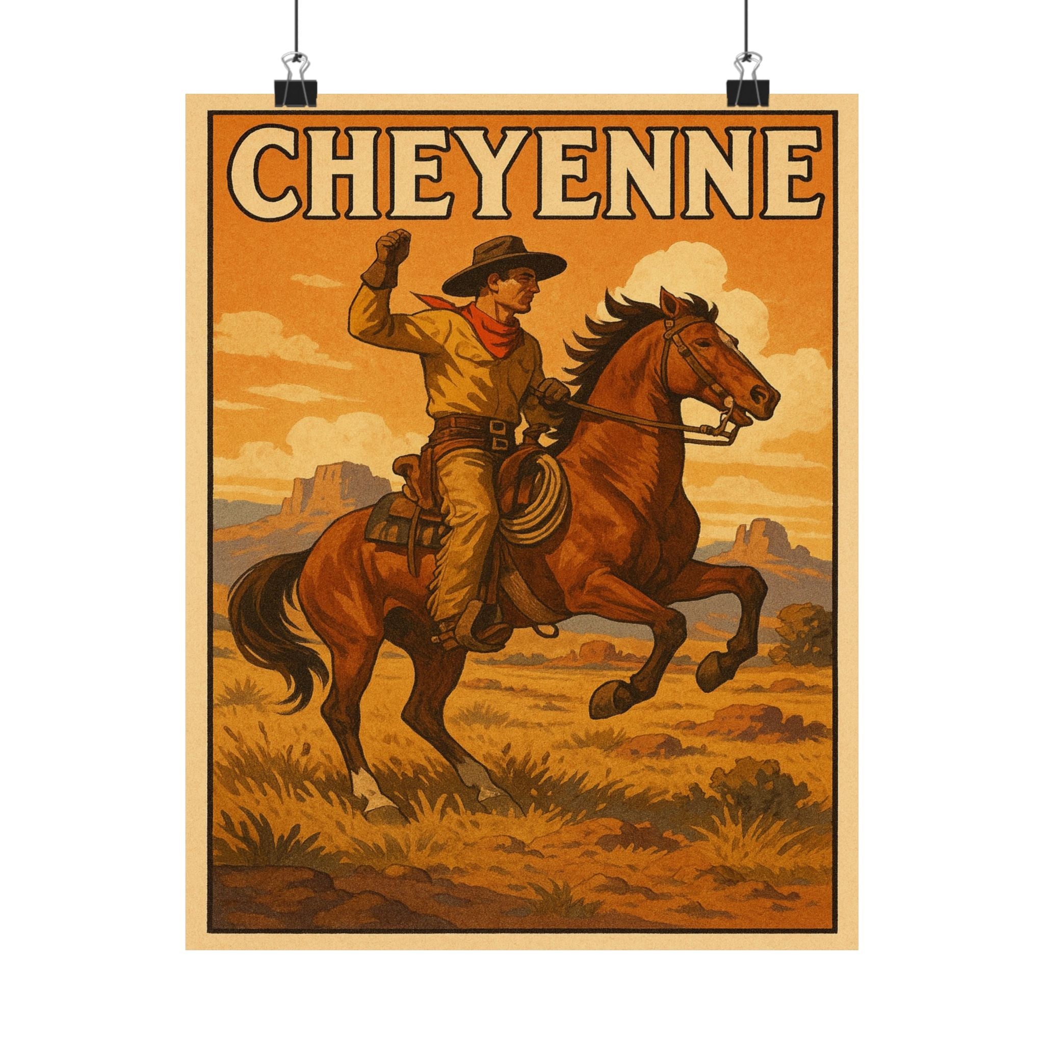 Cityscape Print - Cheyenne