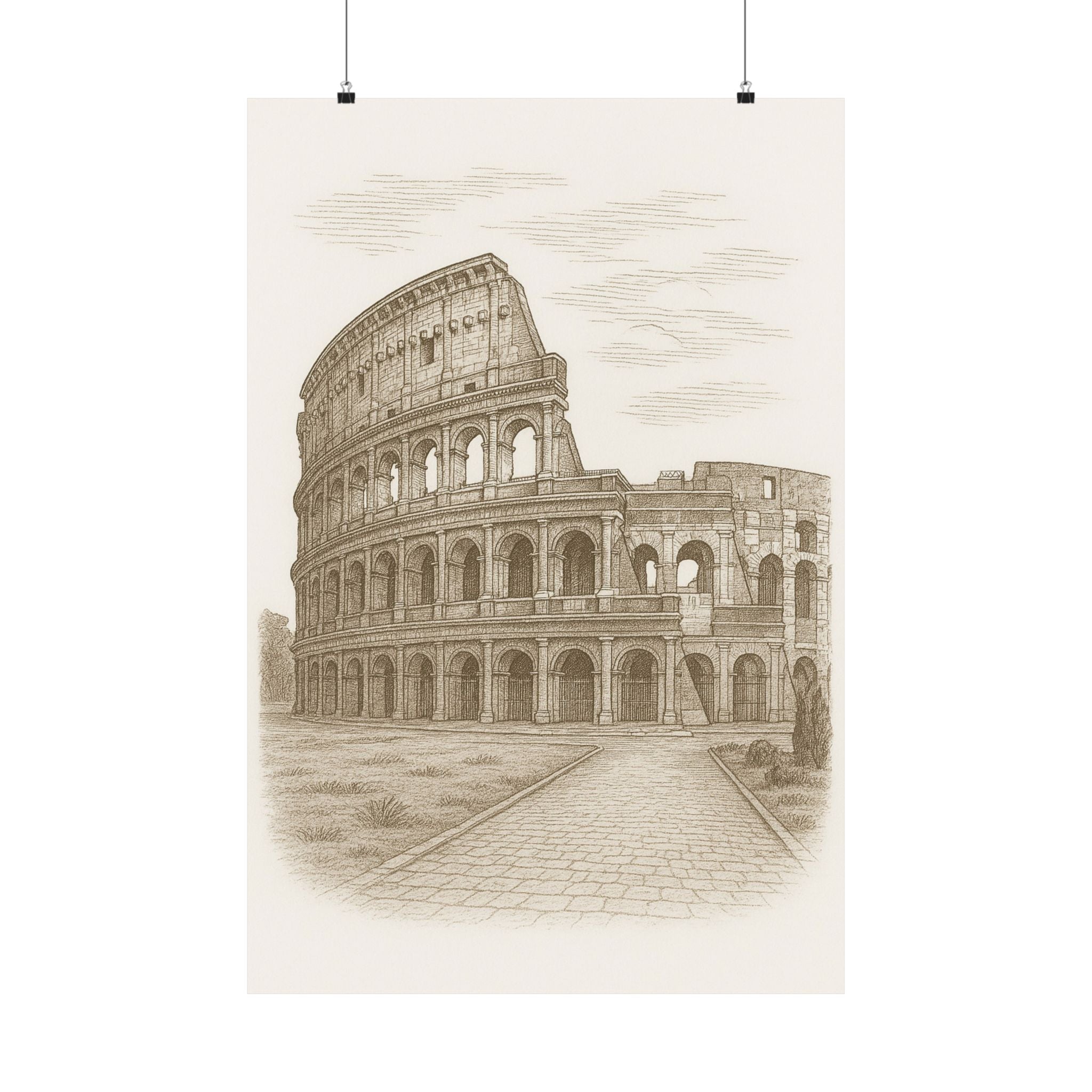 Cityscape Print - Roman Colosseum