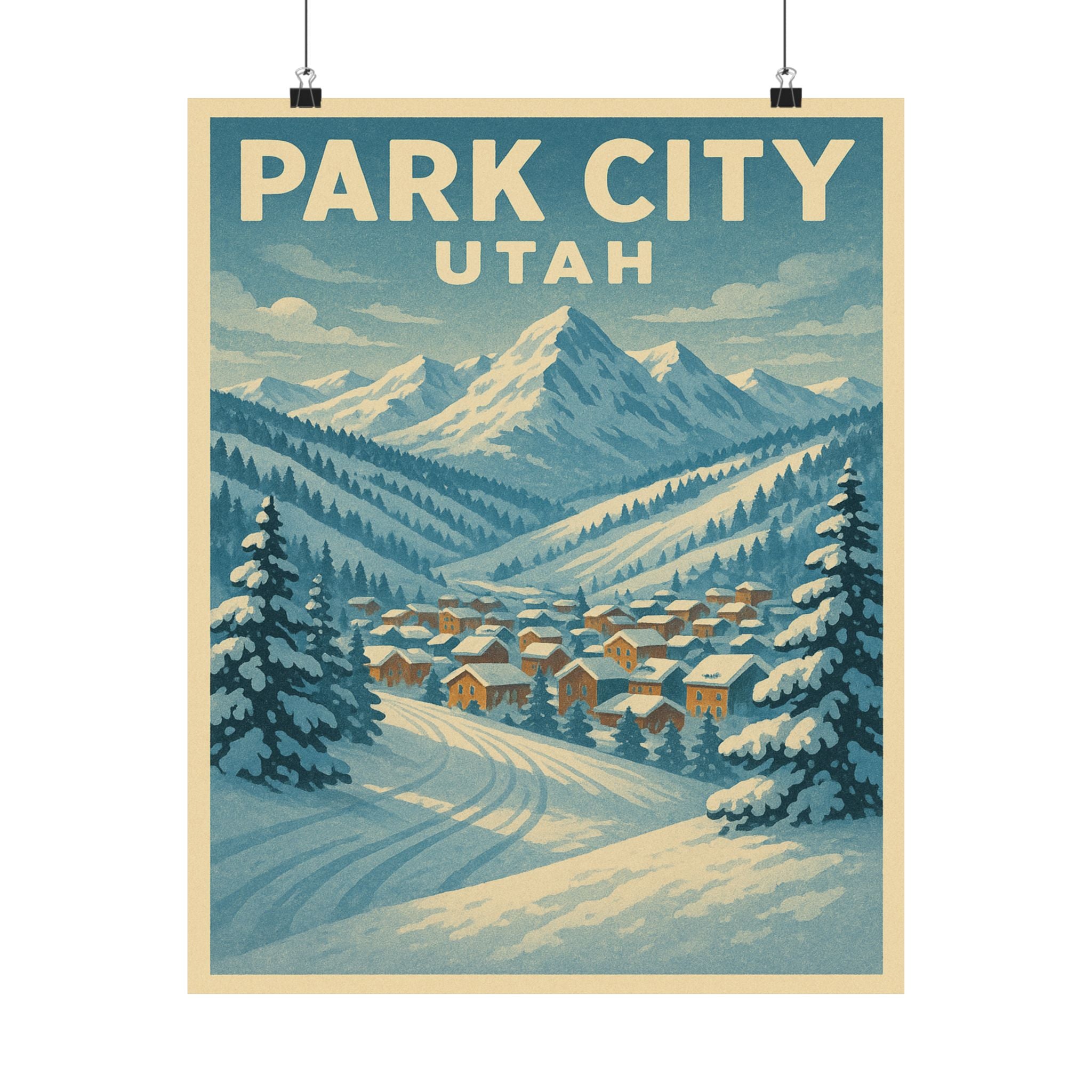 Cityscape Print - Park City