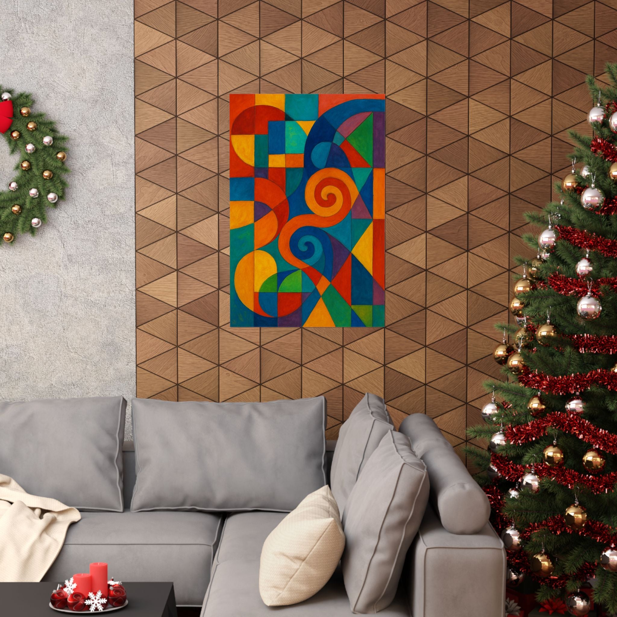 Abstract Print - Colorful Geometric